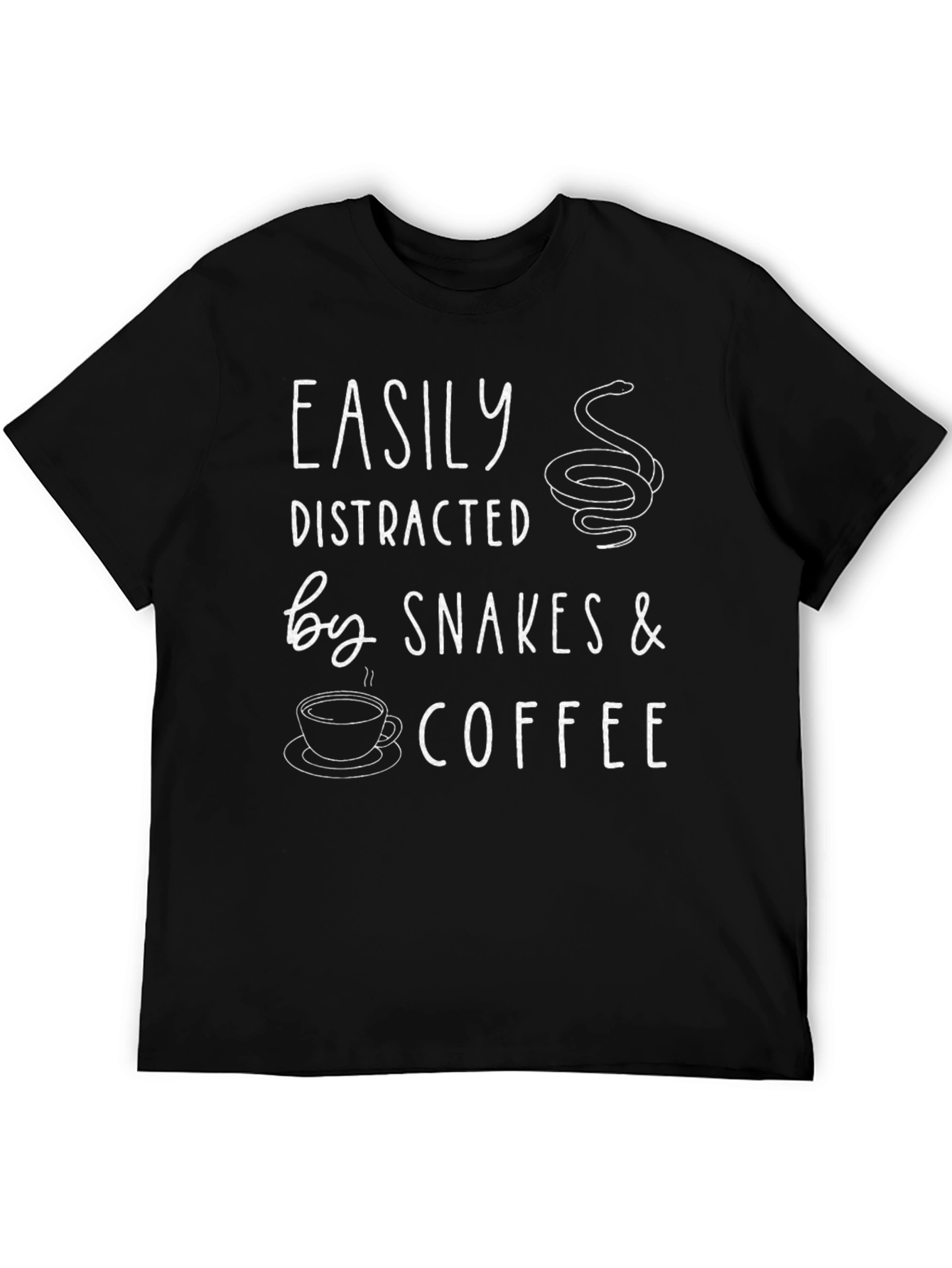 Easily Distracted by Snakes & Coffee T-Shirt