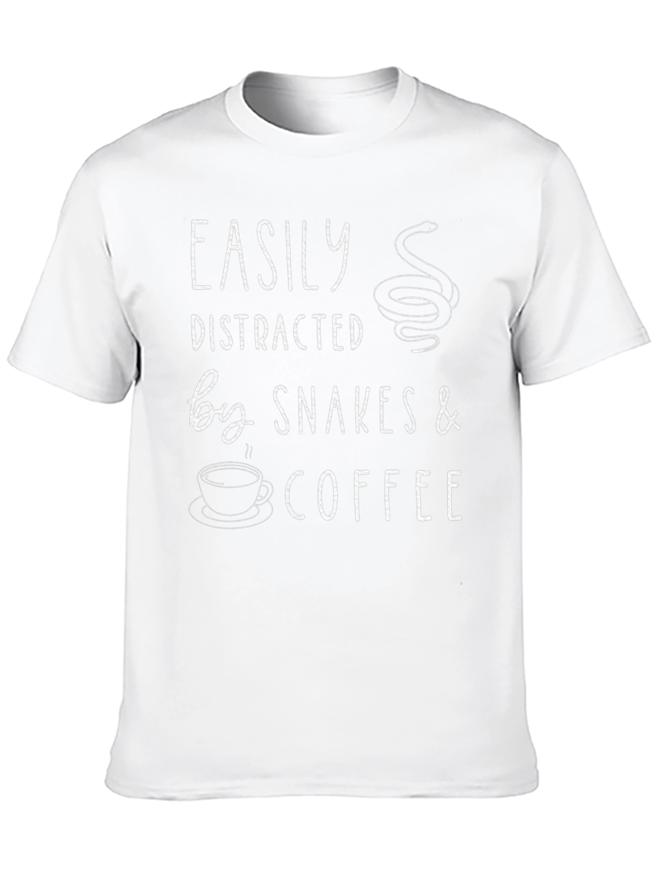 Easily Distracted by Snakes & Coffee T-Shirt