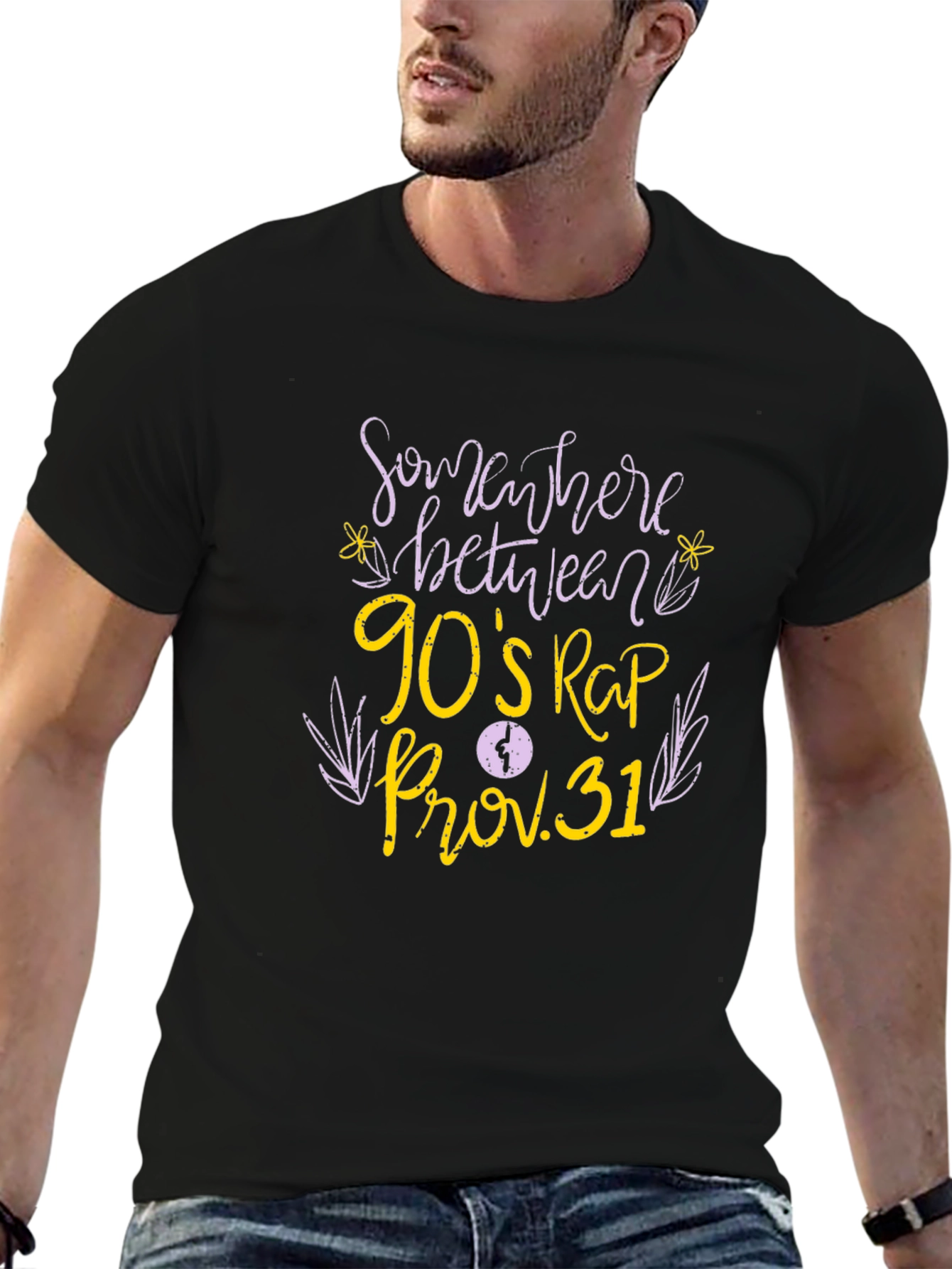 Somewhere Between 90s Rap Prov. 31 Black T-Shirt
