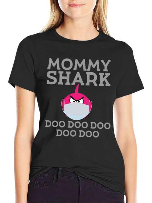 Mommy Shark Doo Doo T-Shirt - Novelty Graphic Tee