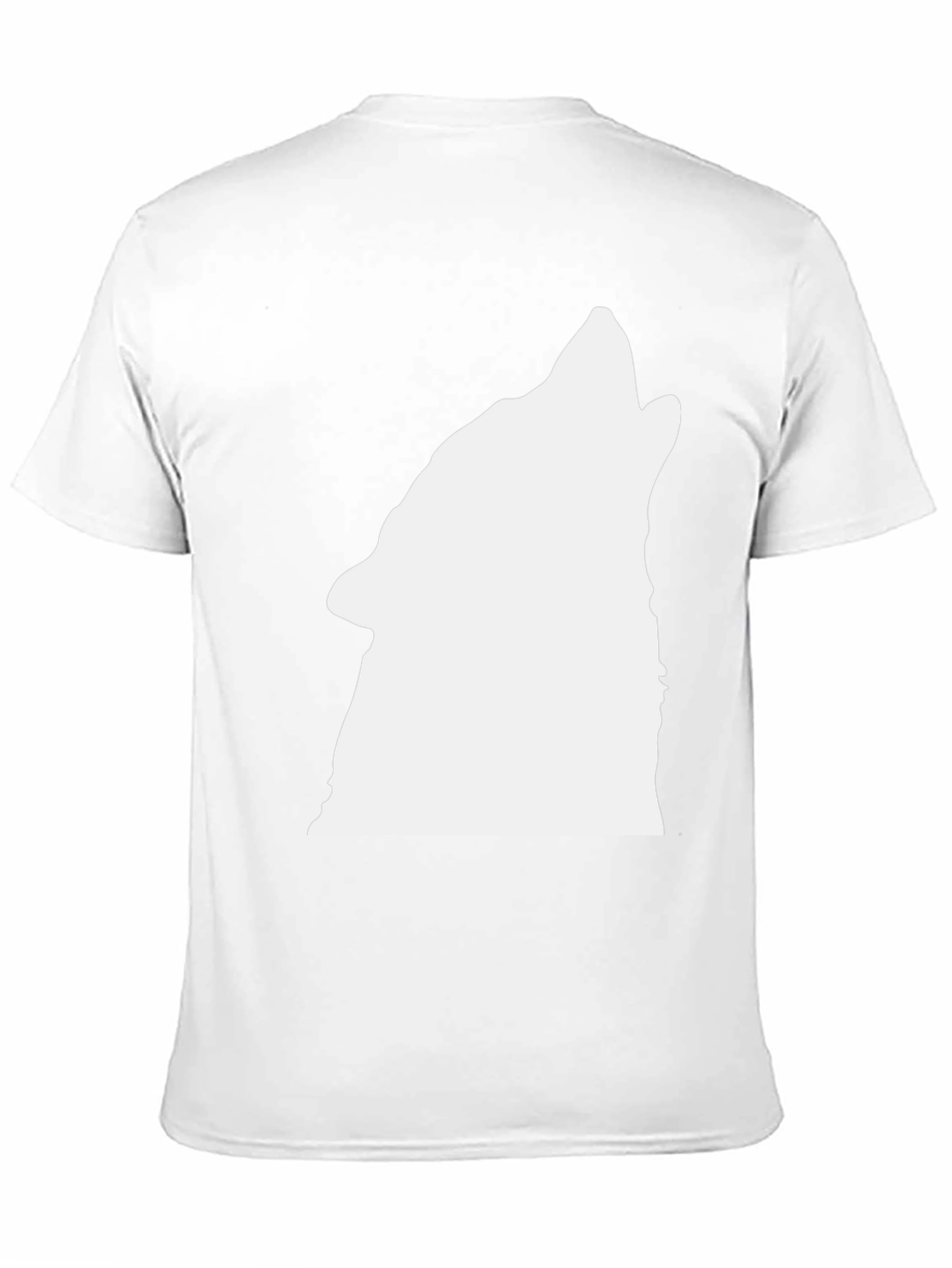 Black Wolf Howl Graphic Tee - Mens Casual Shirt