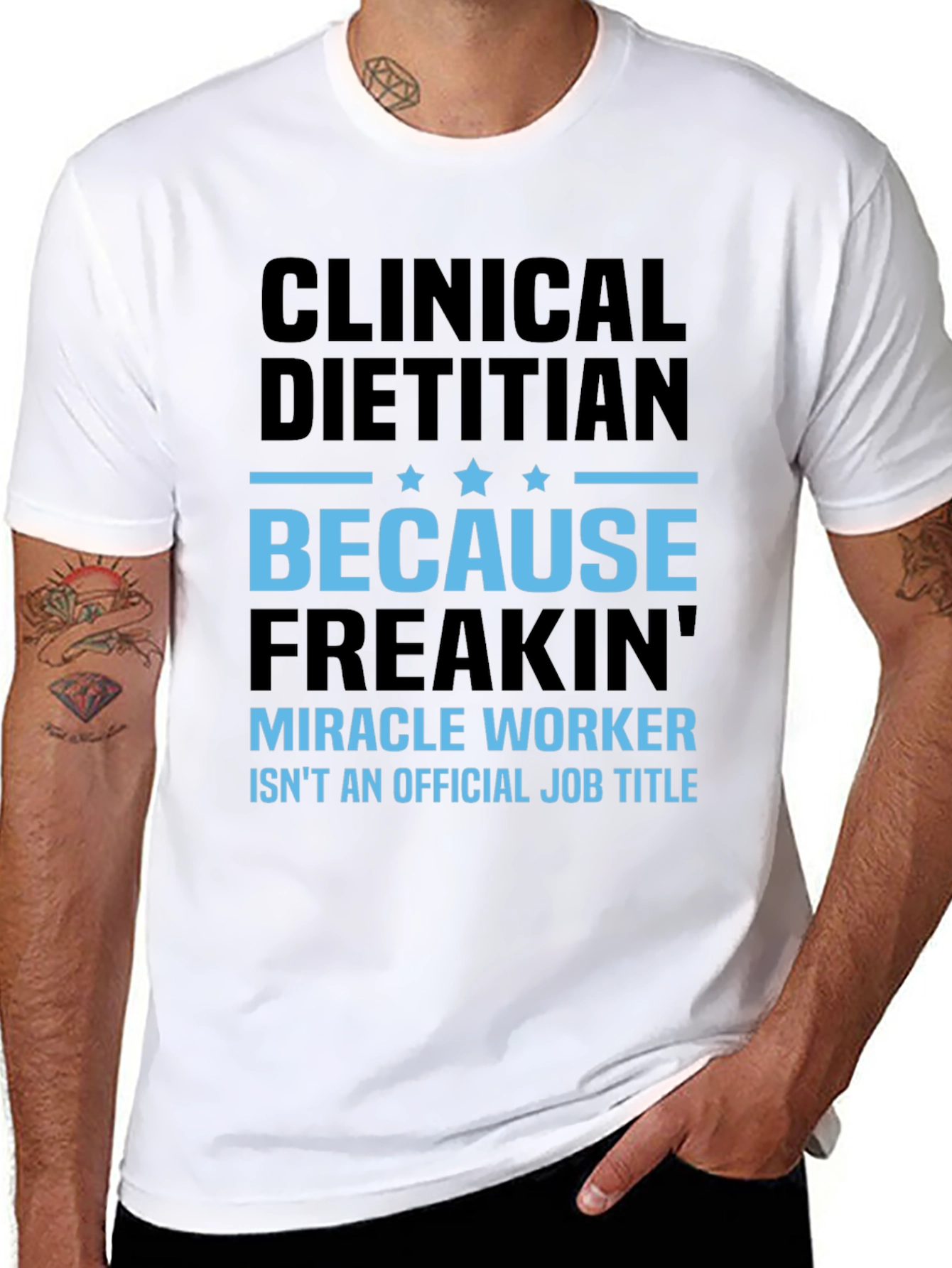 Clinical Dietitian Miracle Worker Graphic Tee