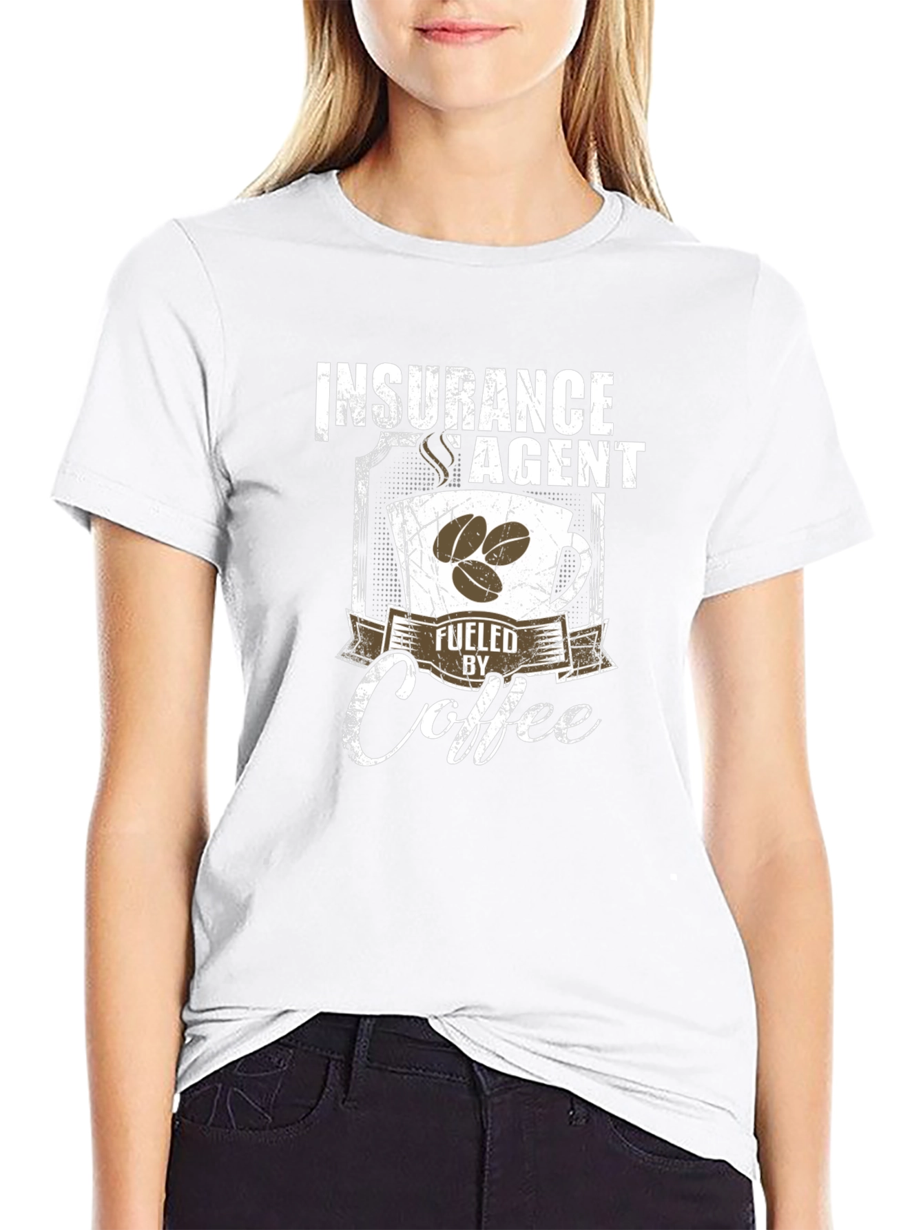 Insurance Agent Fuelled By Coffee Graphic Tee