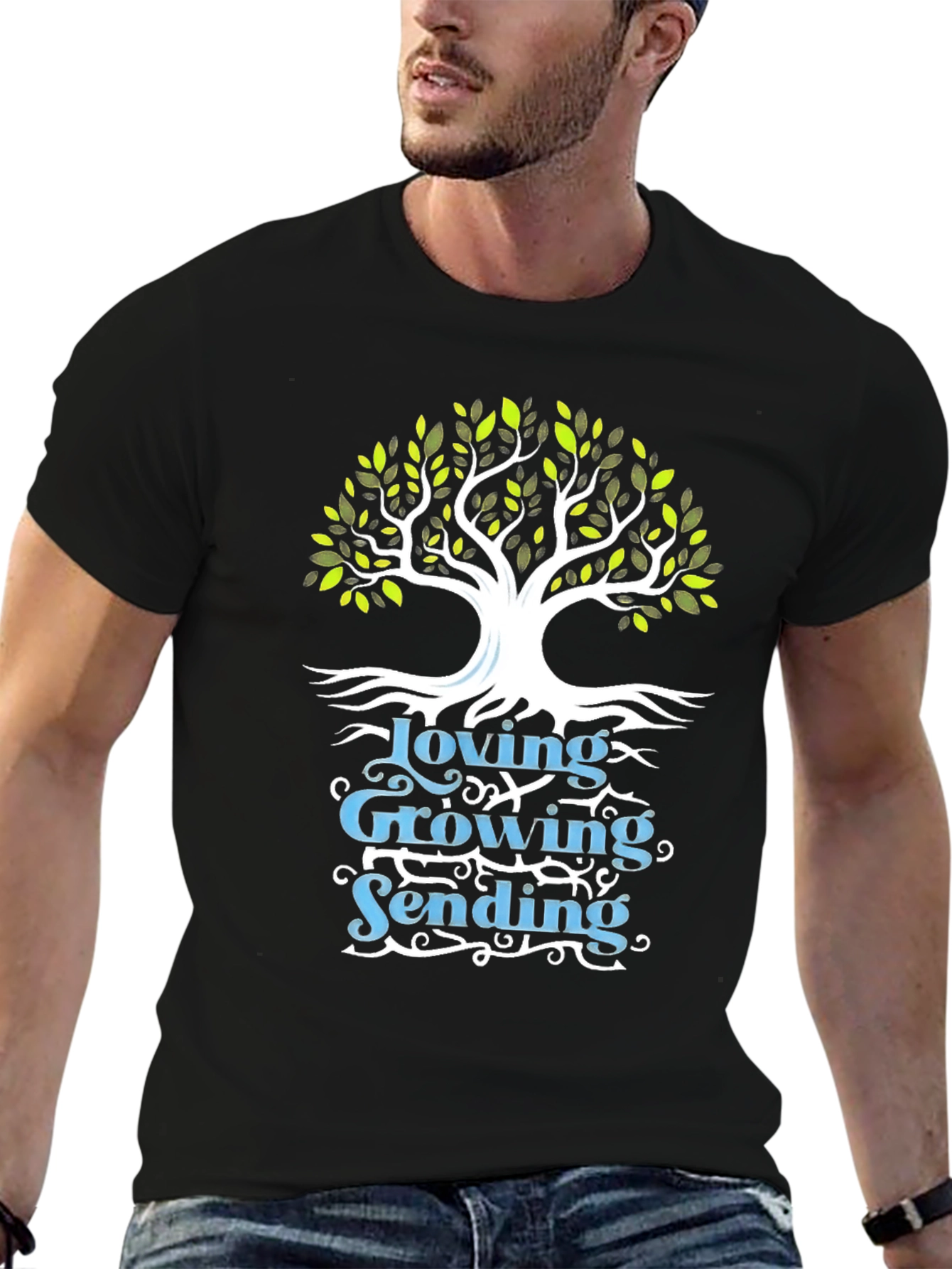 Loving Growing Sending Tree Graphic Tee