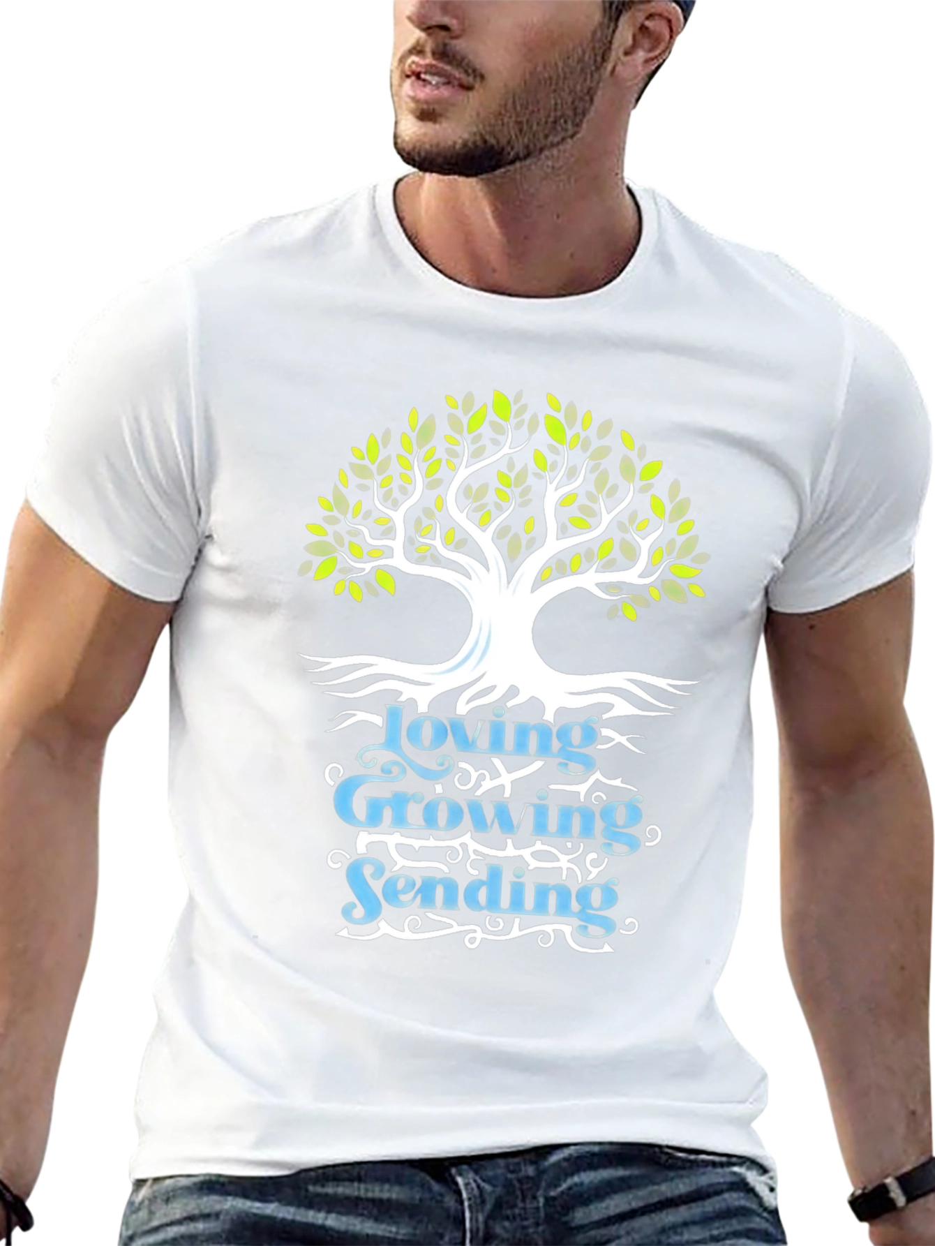 Loving Growing Sending Tree Graphic Tee