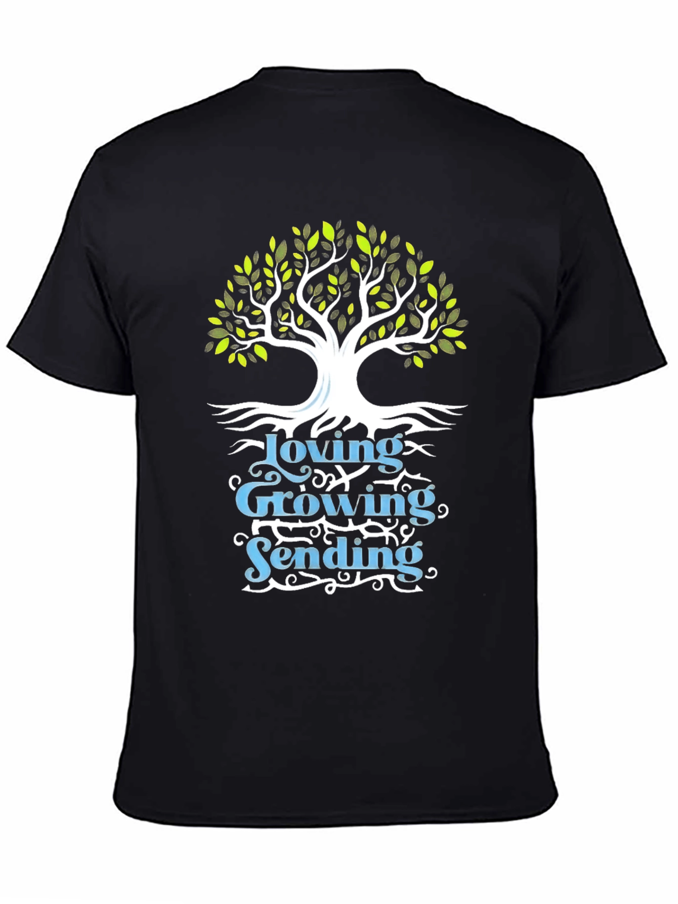 Loving Growing Sending Tree Graphic Tee