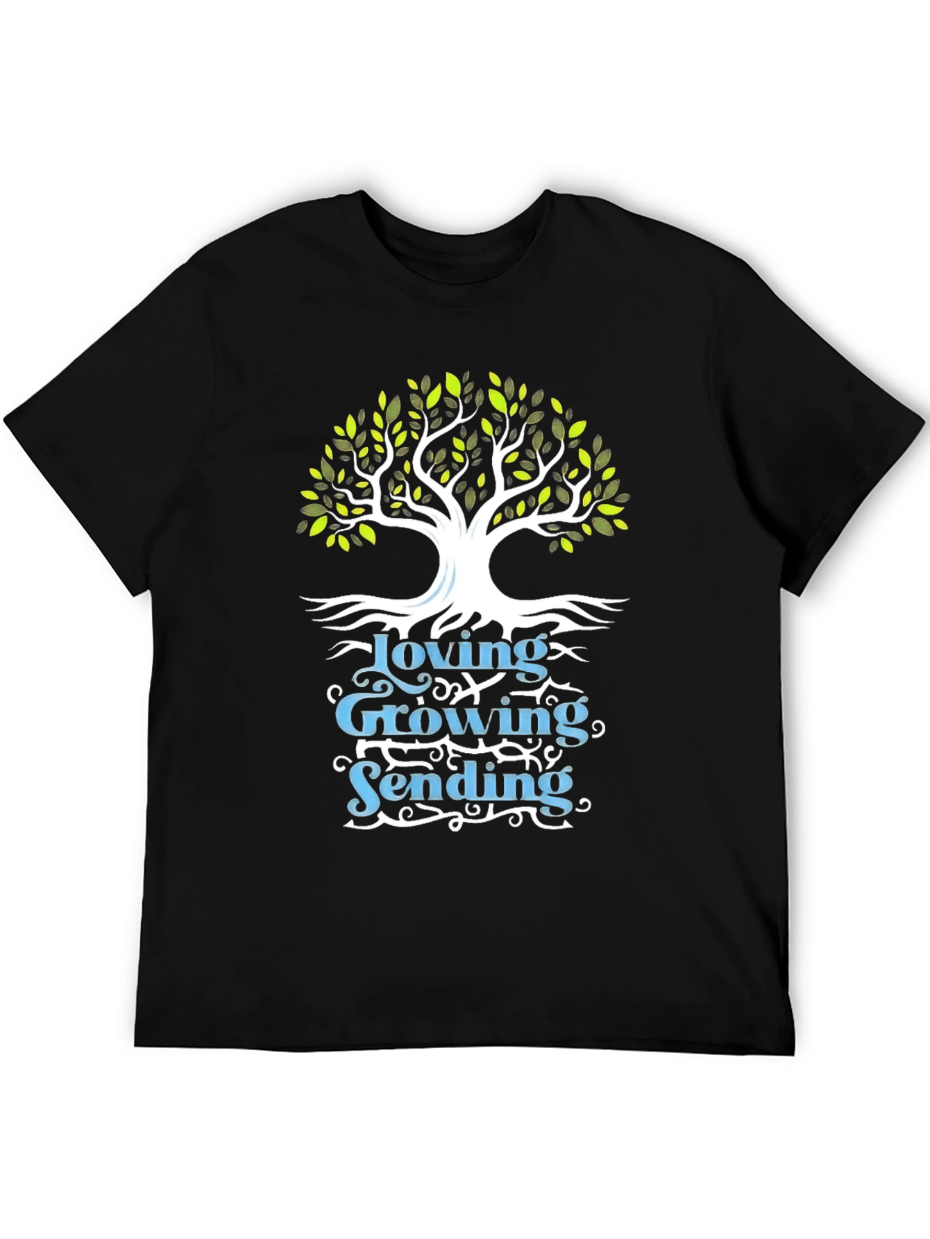 Loving Growing Sending Tree Graphic Tee