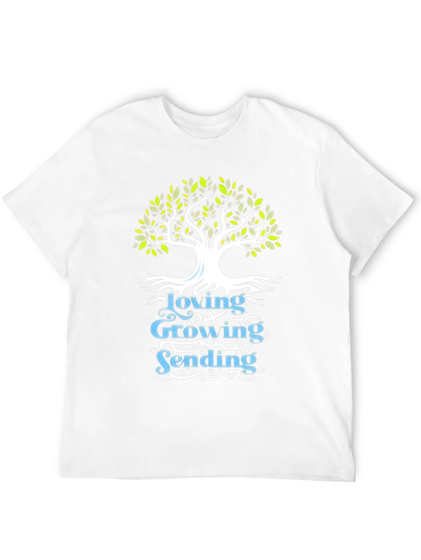 Loving Growing Sending Tree Graphic Tee
