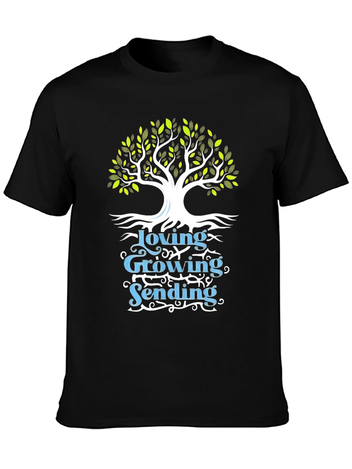 Loving Growing Sending Tree Graphic Tee