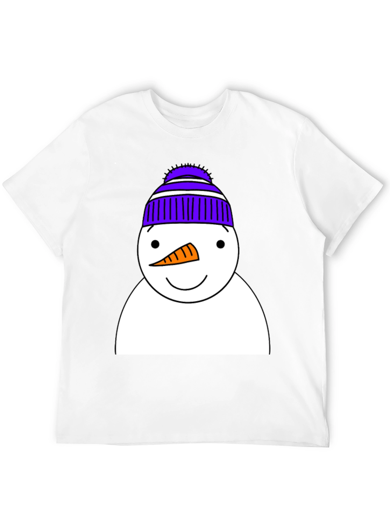 Snowman Graphic Tee - Festive Winter Apparel