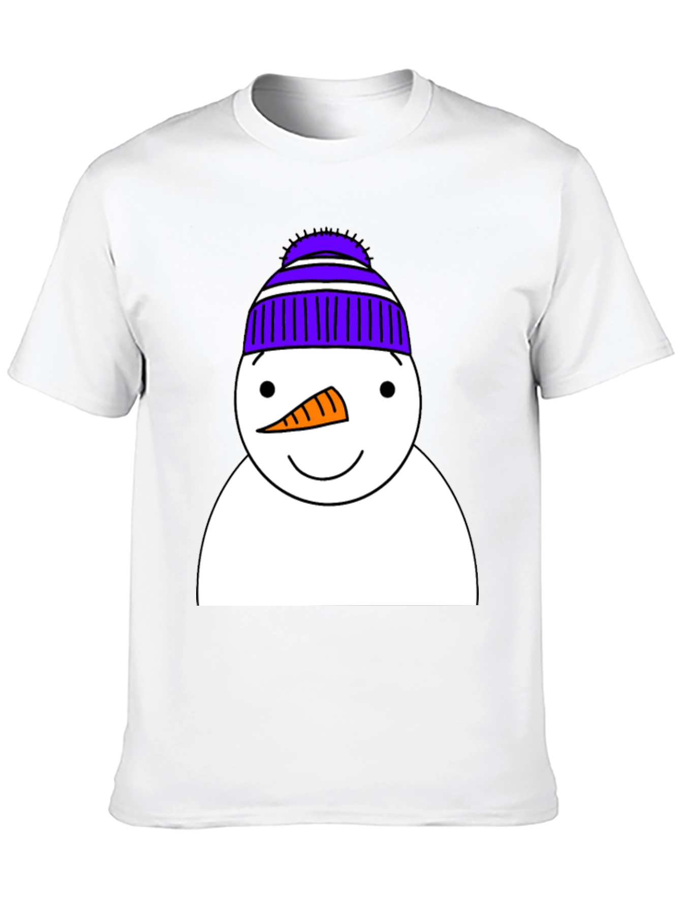 Snowman Graphic Tee - Festive Winter Apparel