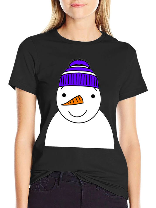Snowman Graphic Tee - Festive Winter Apparel