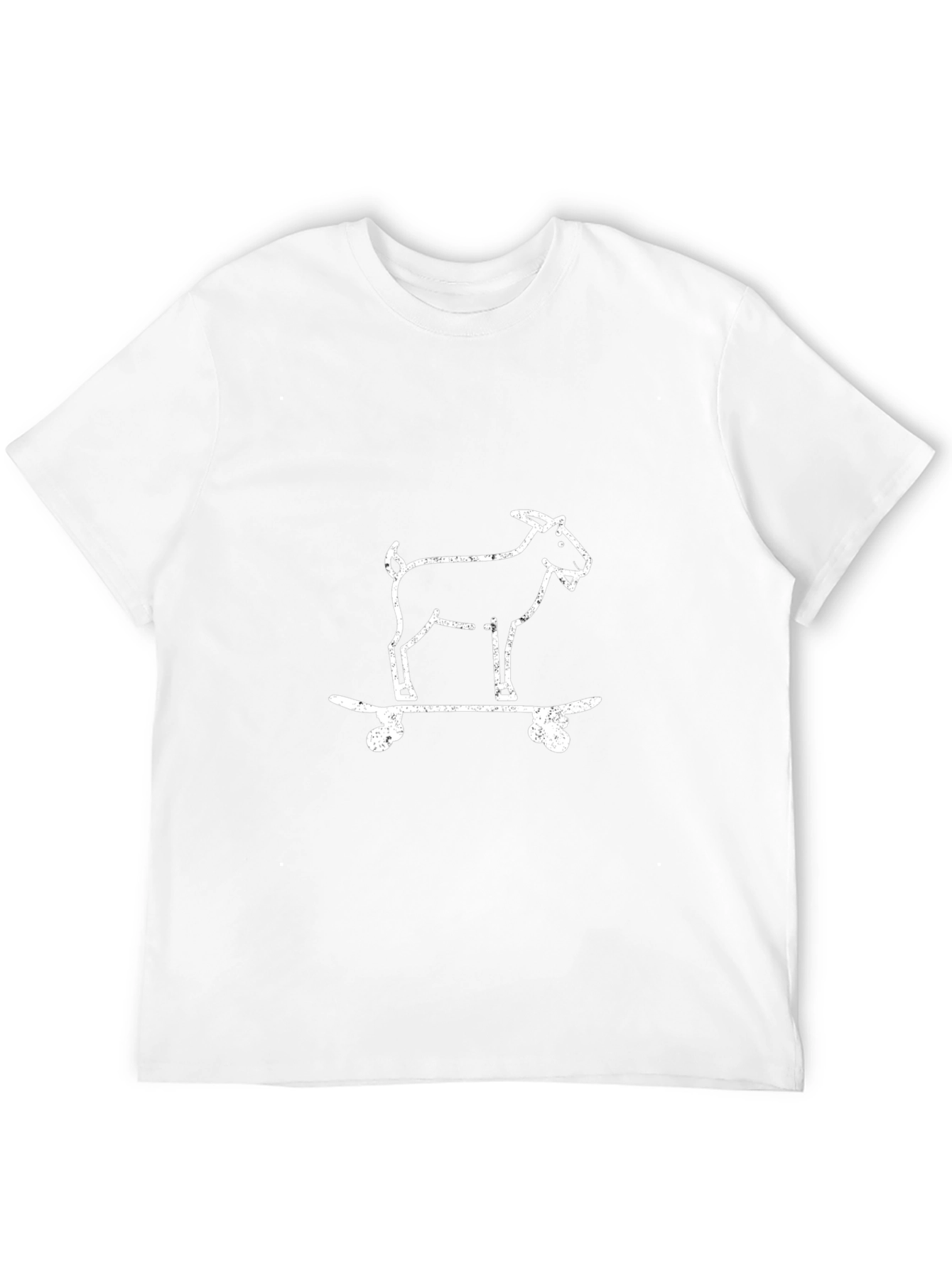 Goat Skateboarder Graphic Tee - Black