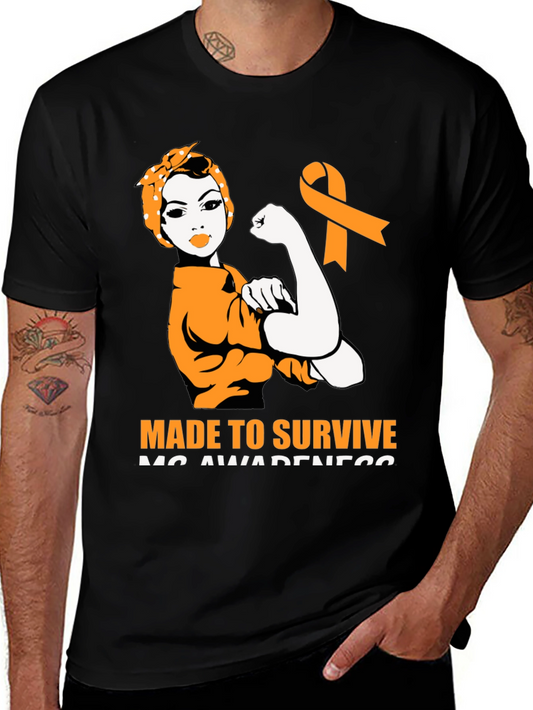 MS Awareness Made to Survive T-Shirt