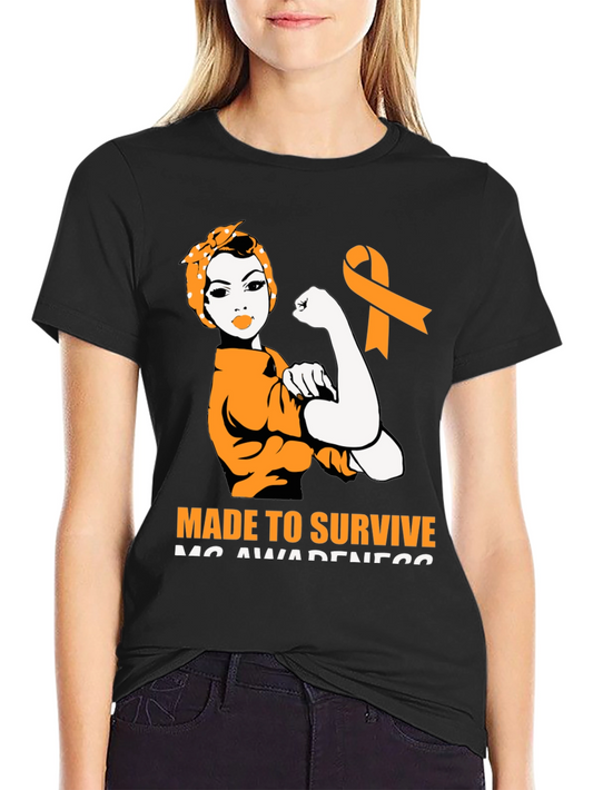 MS Awareness Made to Survive T-Shirt