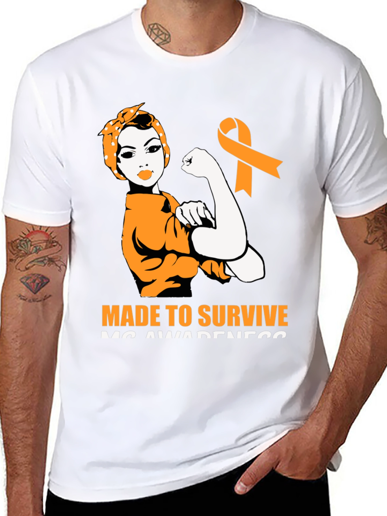 MS Awareness Made to Survive T-Shirt