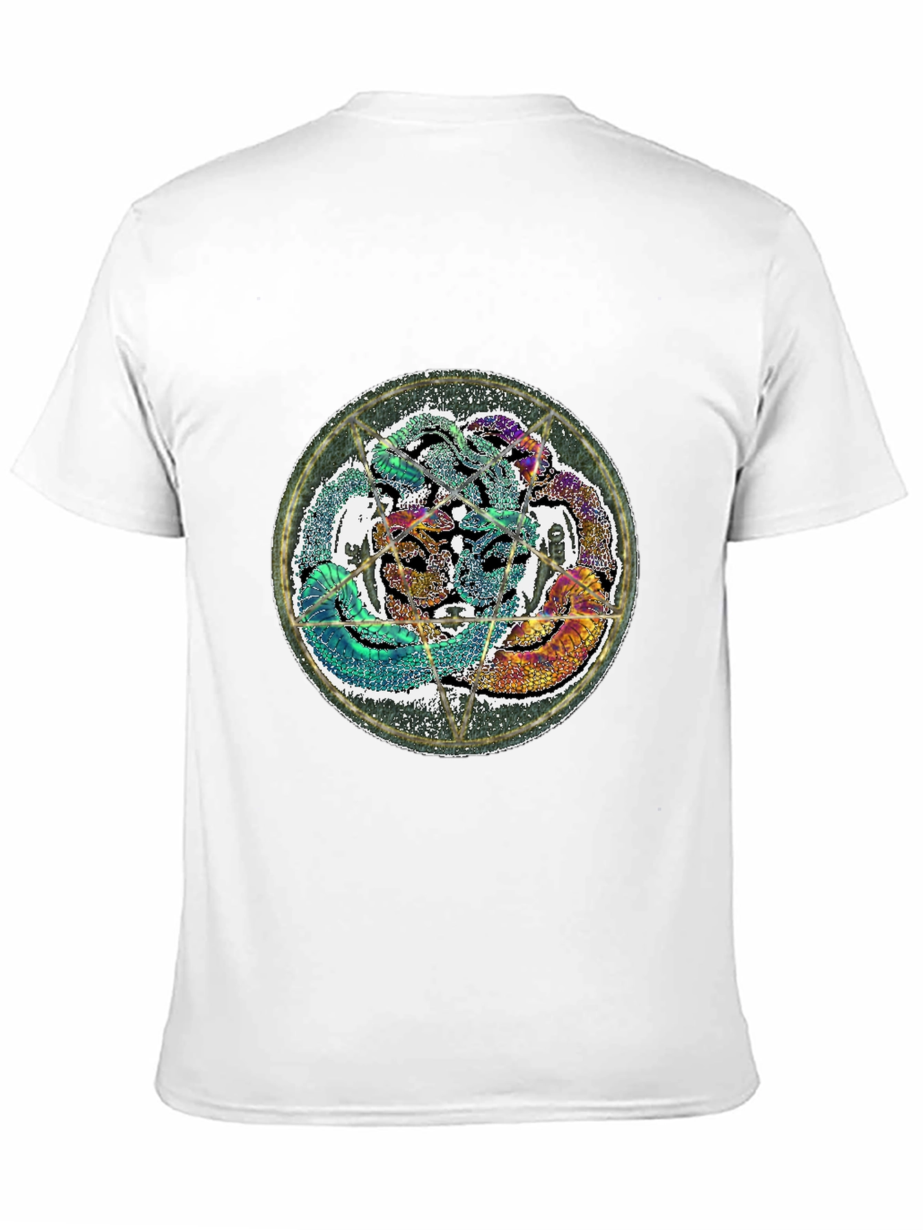 Mystic Snake Graphic Tee - Black Cotton