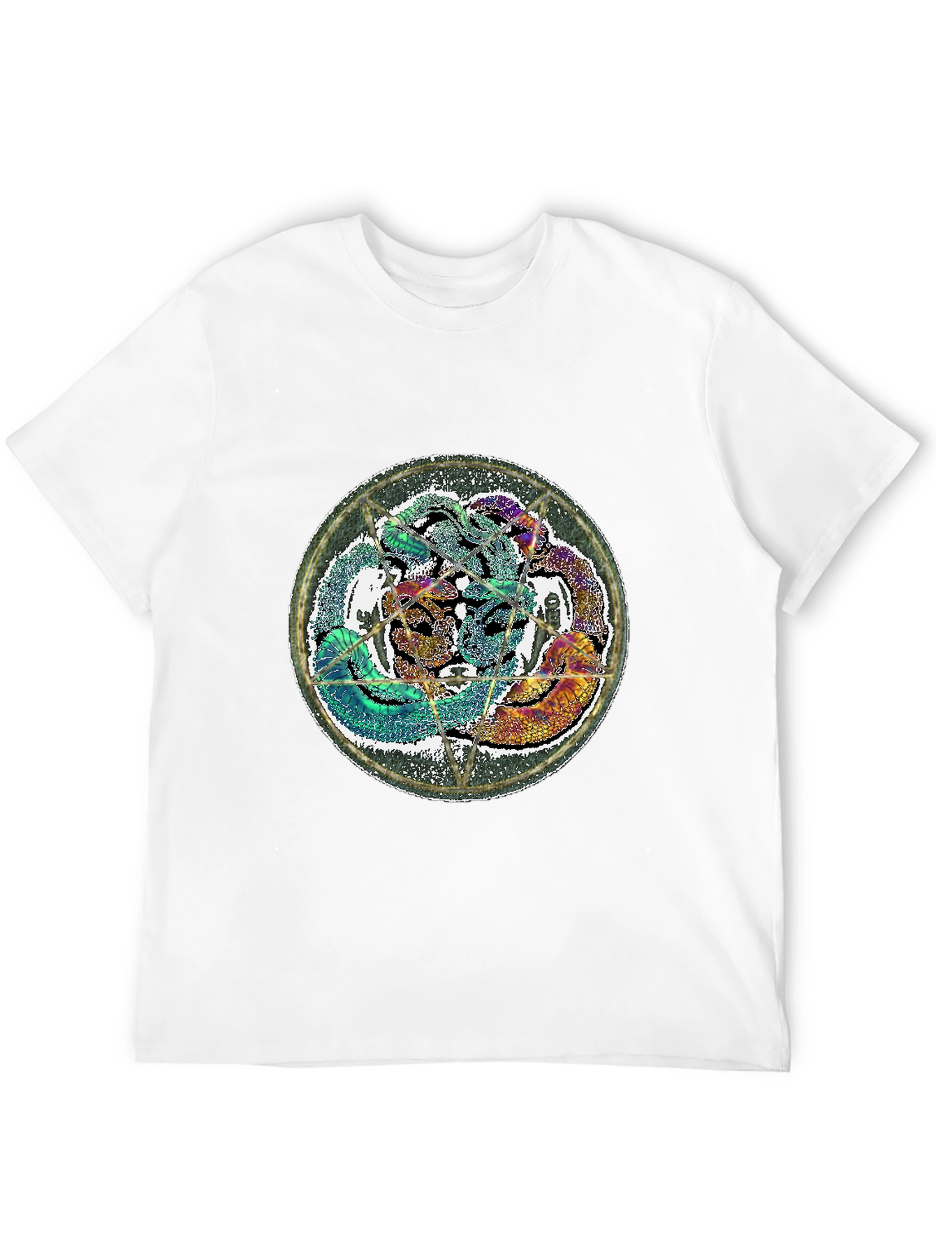Mystic Snake Graphic Tee - Black Cotton