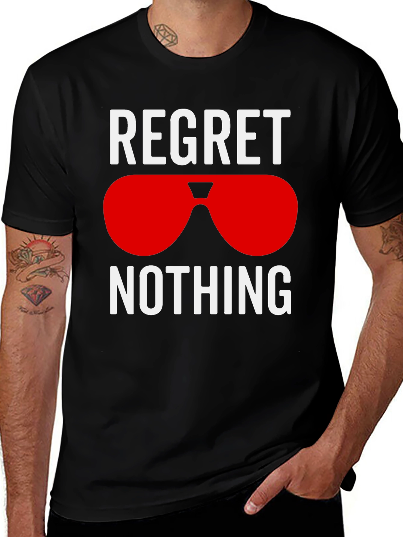 Regret Nothing Graphic T-Shirt - Stylish Casual Tee