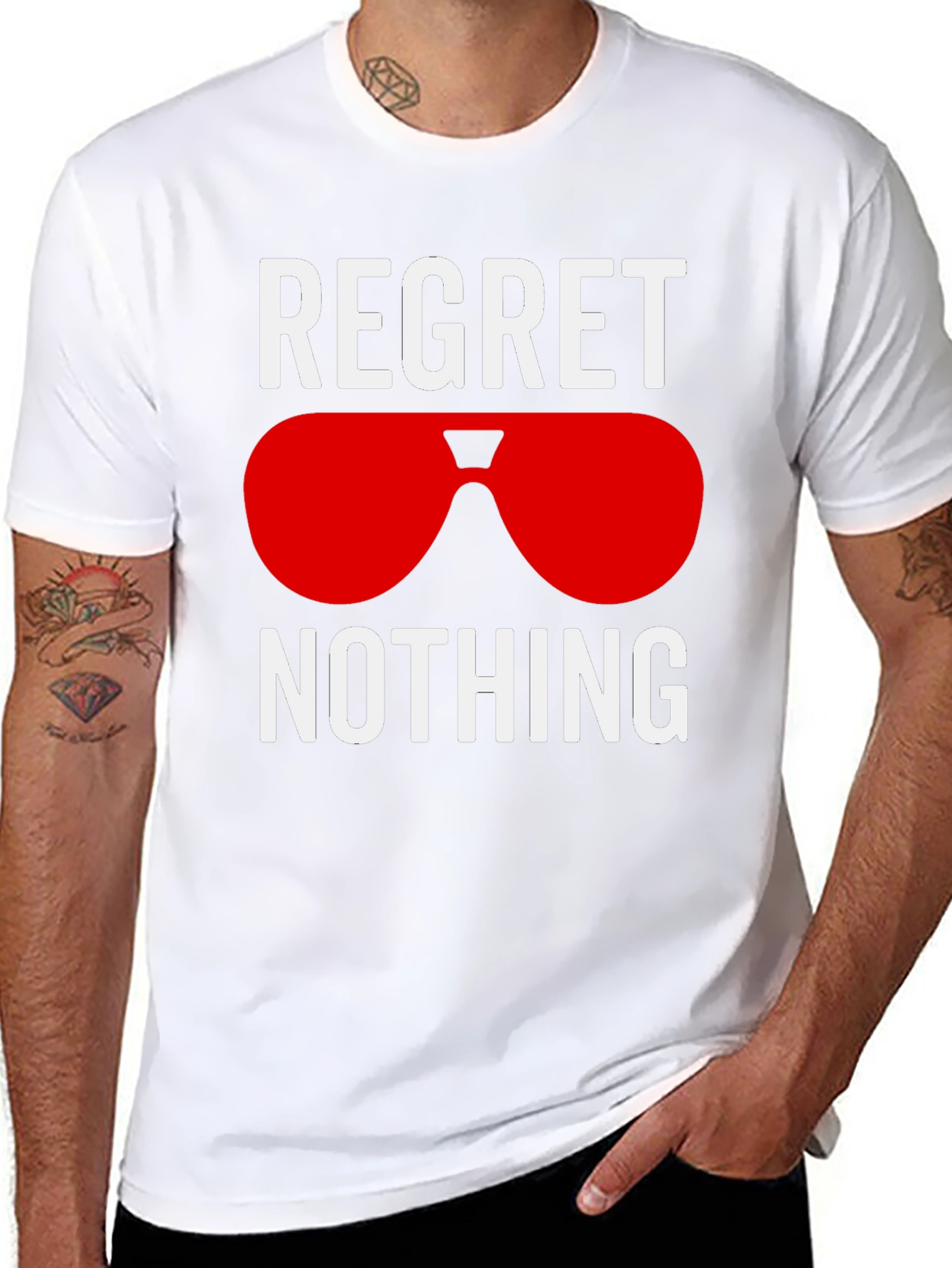 Regret Nothing Graphic T-Shirt - Stylish Casual Tee
