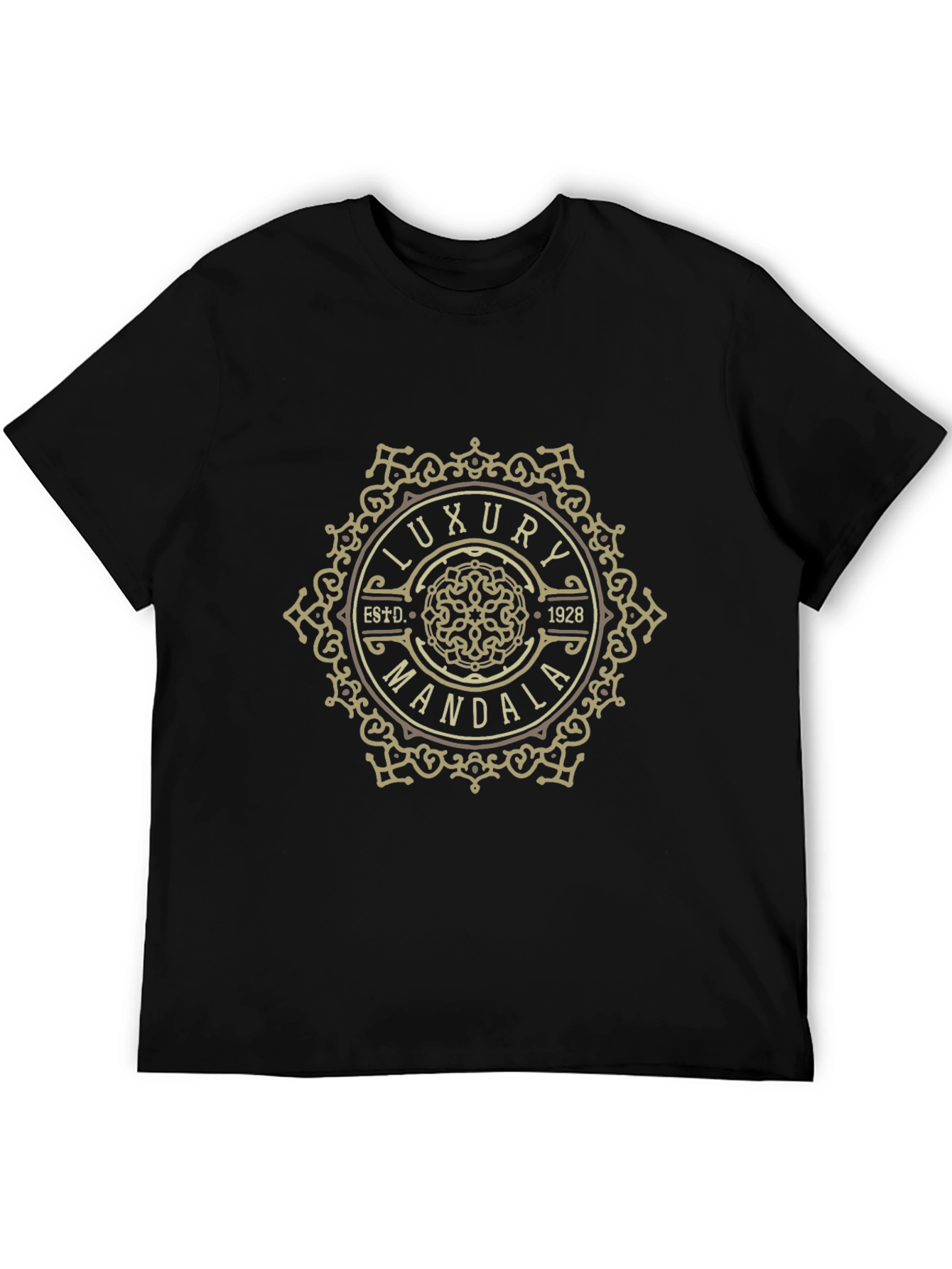 Luxury Mandala Graphic Tee - Black