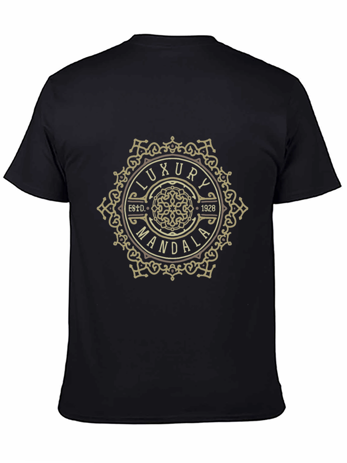 Luxury Mandala Graphic Tee - Black