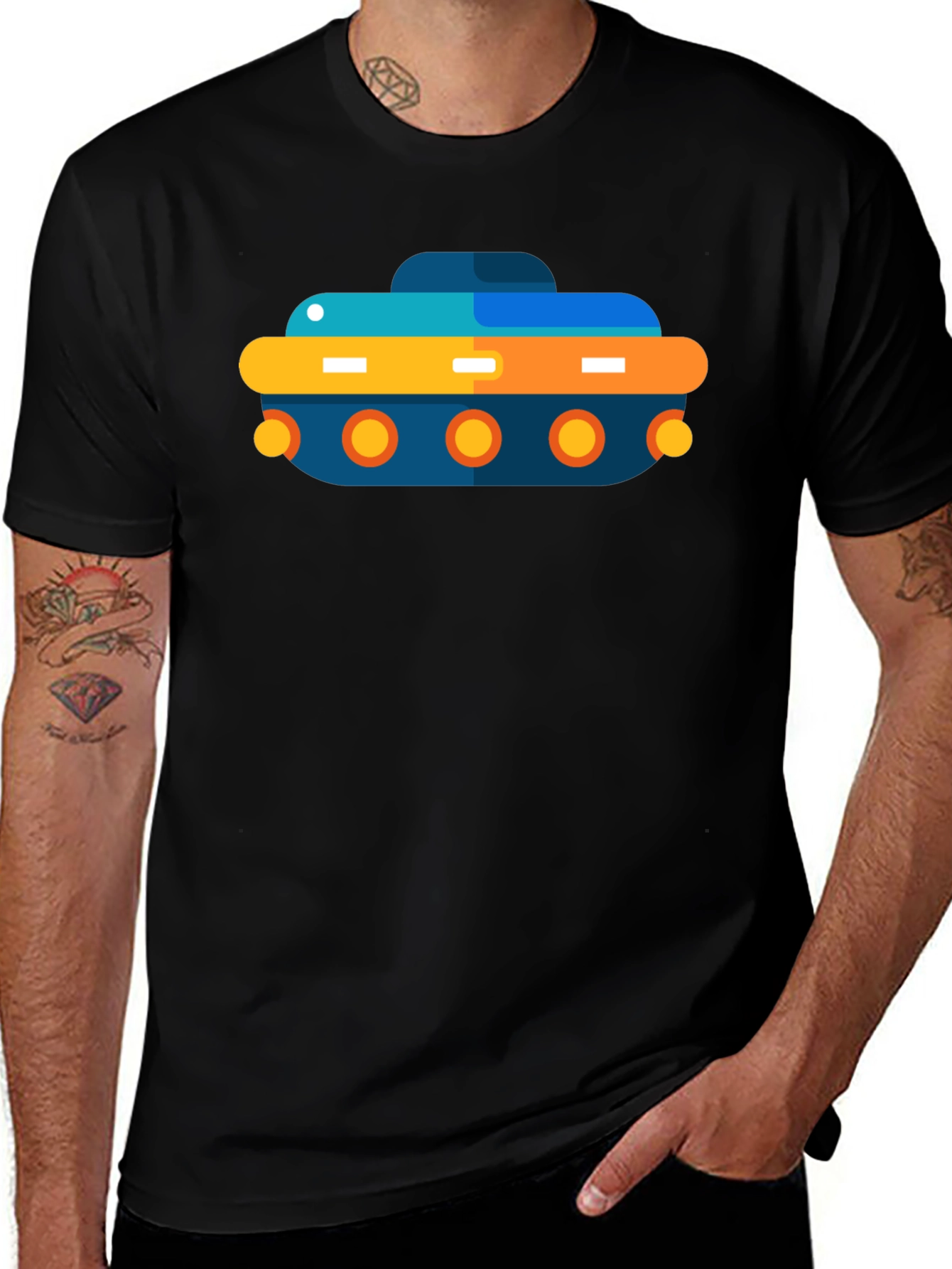 Funky Submarine Graphic T-Shirt
