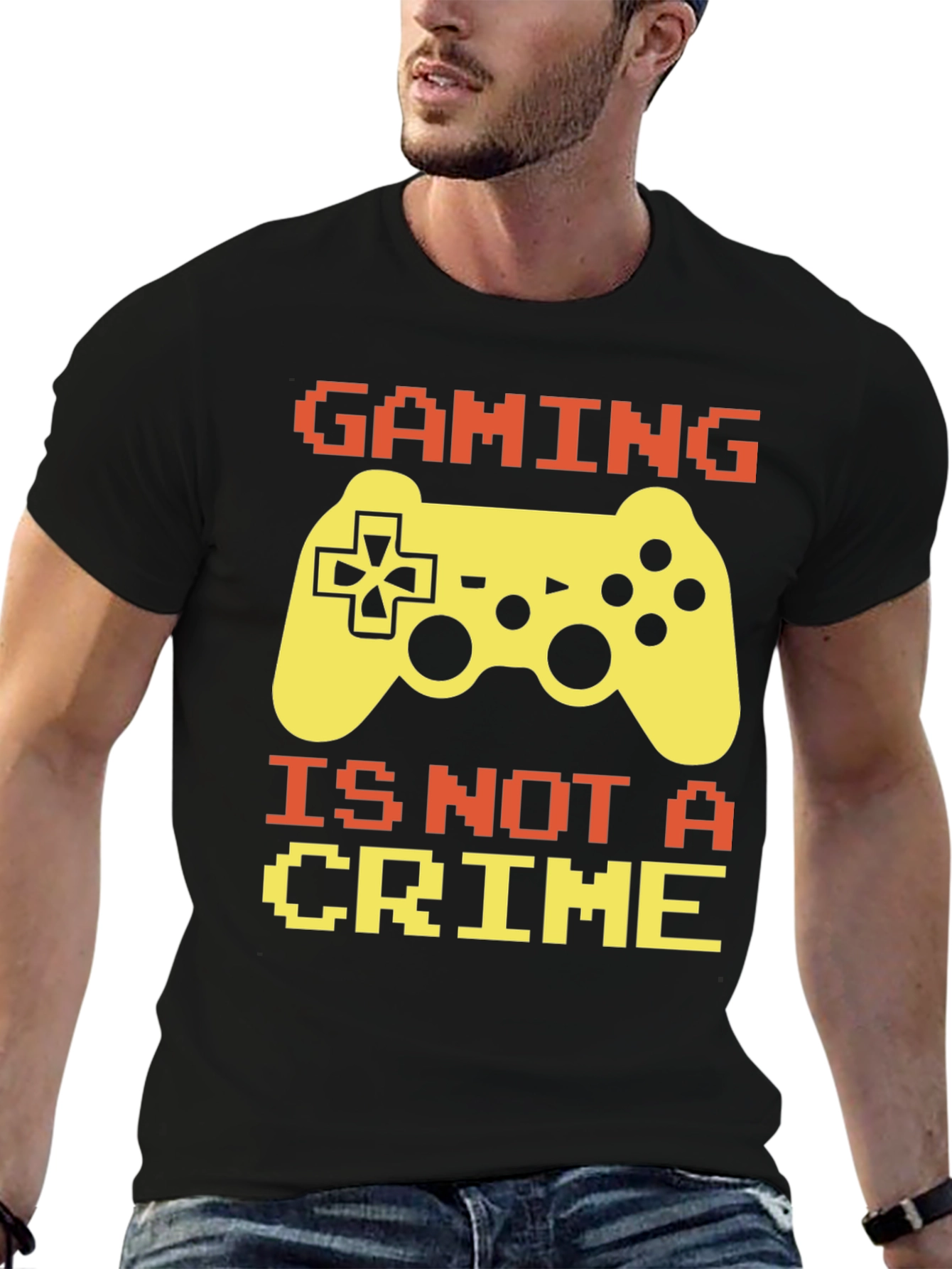 Gaming is Not A Crime T-Shirt - Gamer Tee