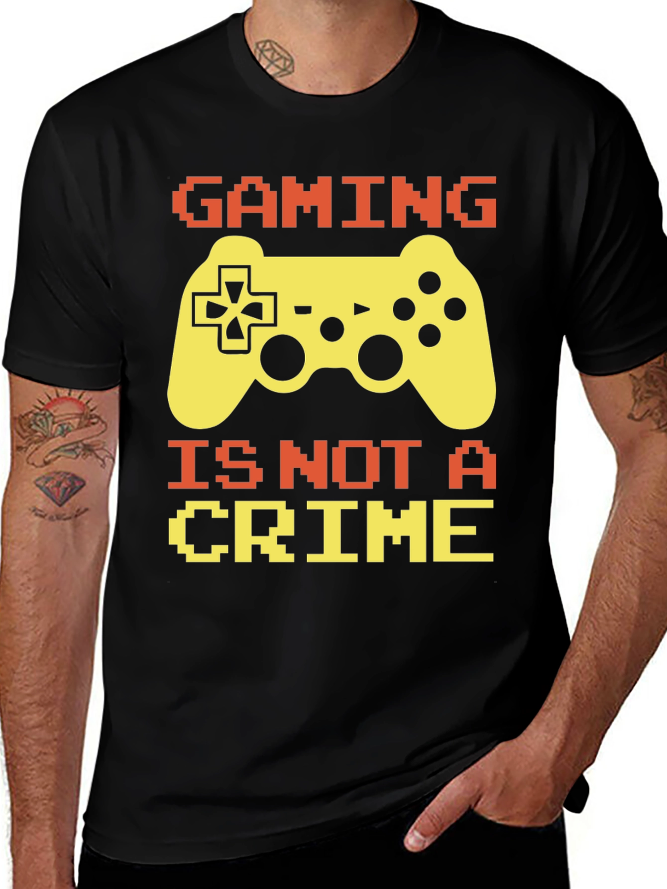 Gaming is Not A Crime T-Shirt - Gamer Tee