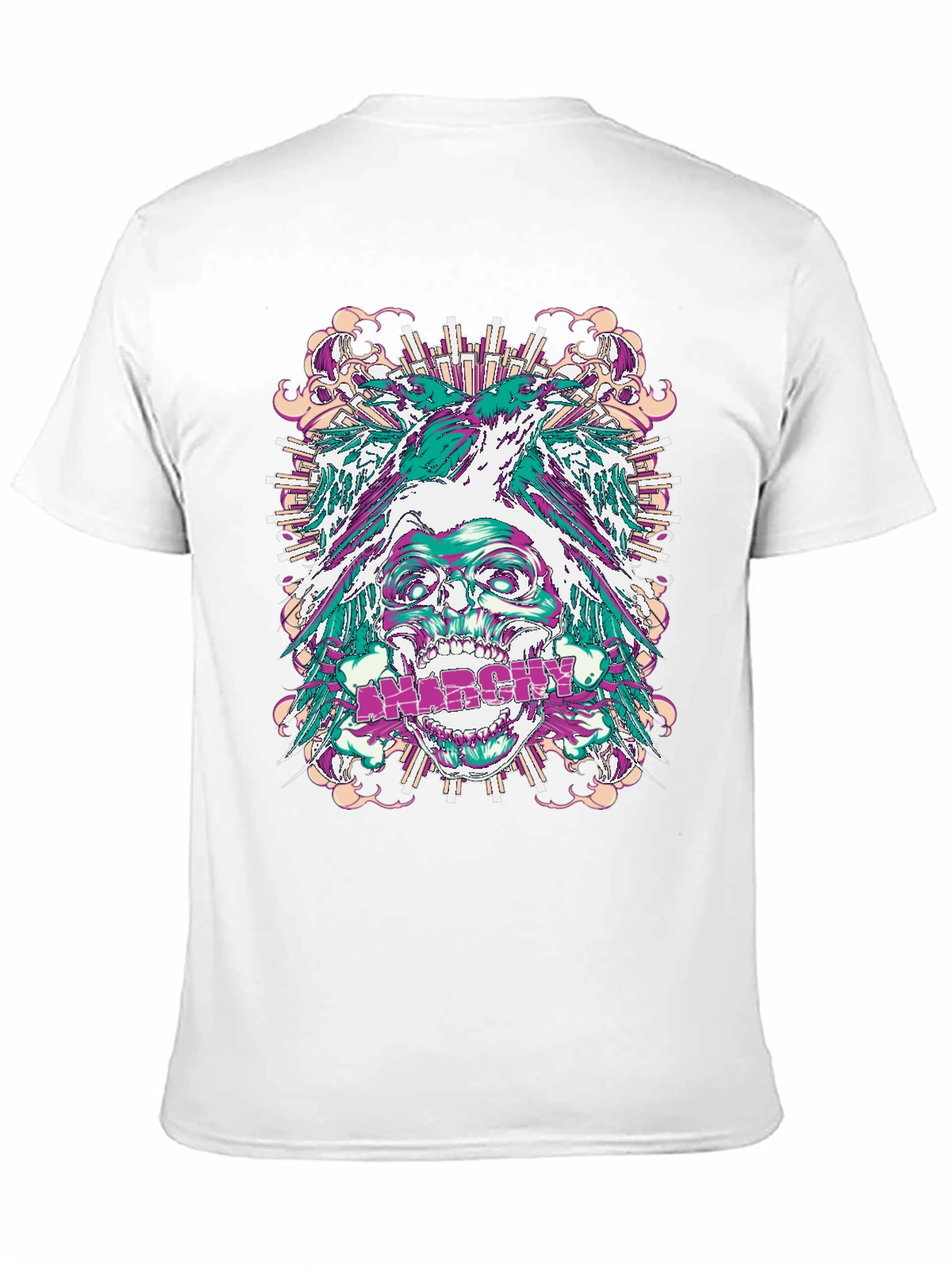 Anarchy Skull Graphic Tee - Bold Streetwear