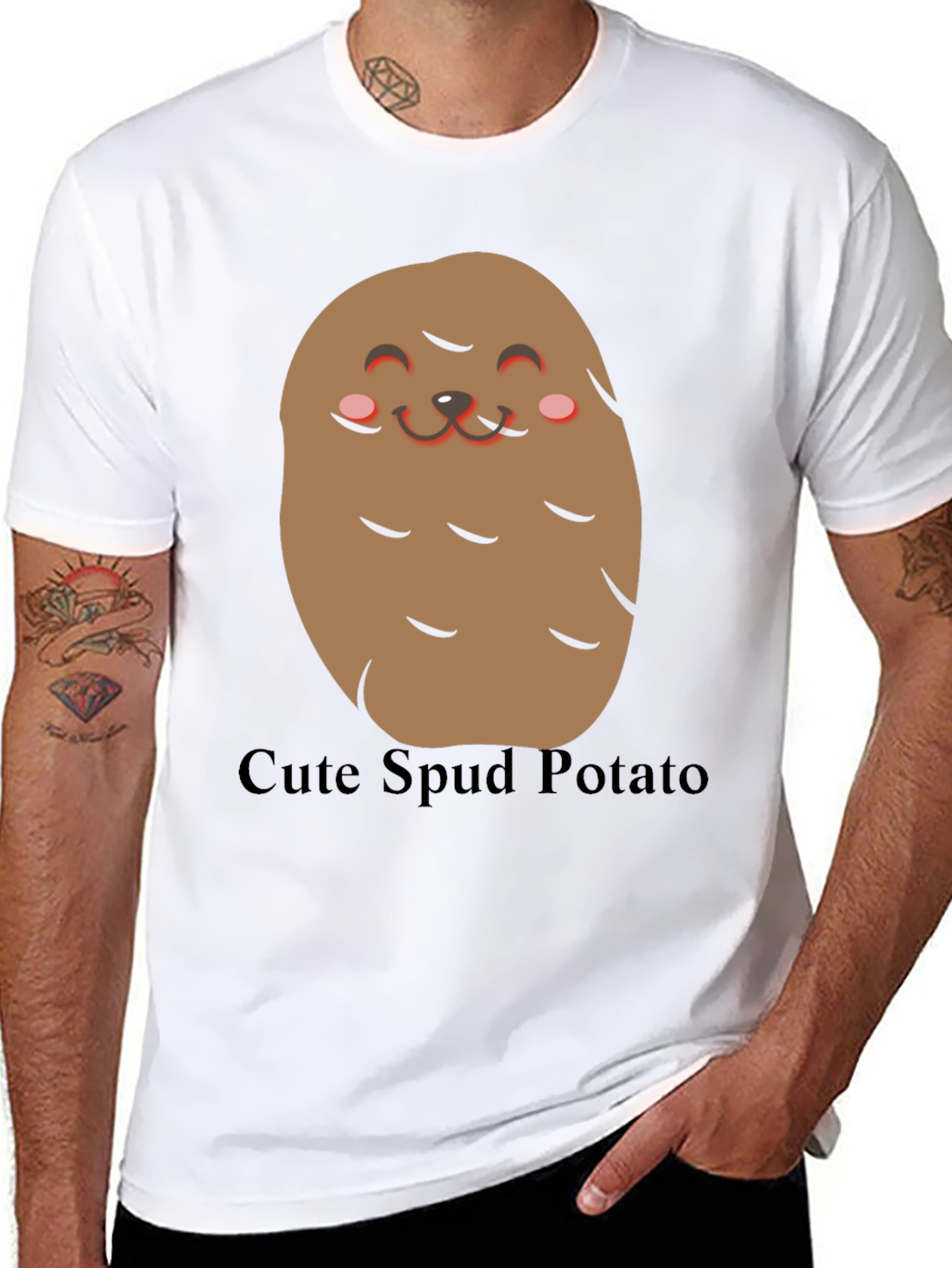 Cute Spud Potato T-Shirt - Funny Food Tee