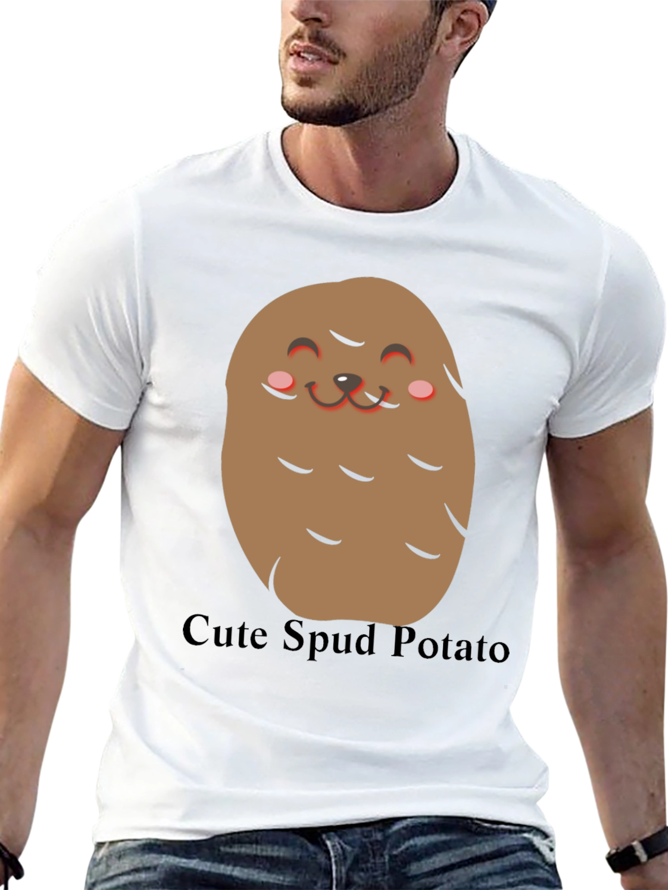 Cute Spud Potato T-Shirt - Funny Food Tee