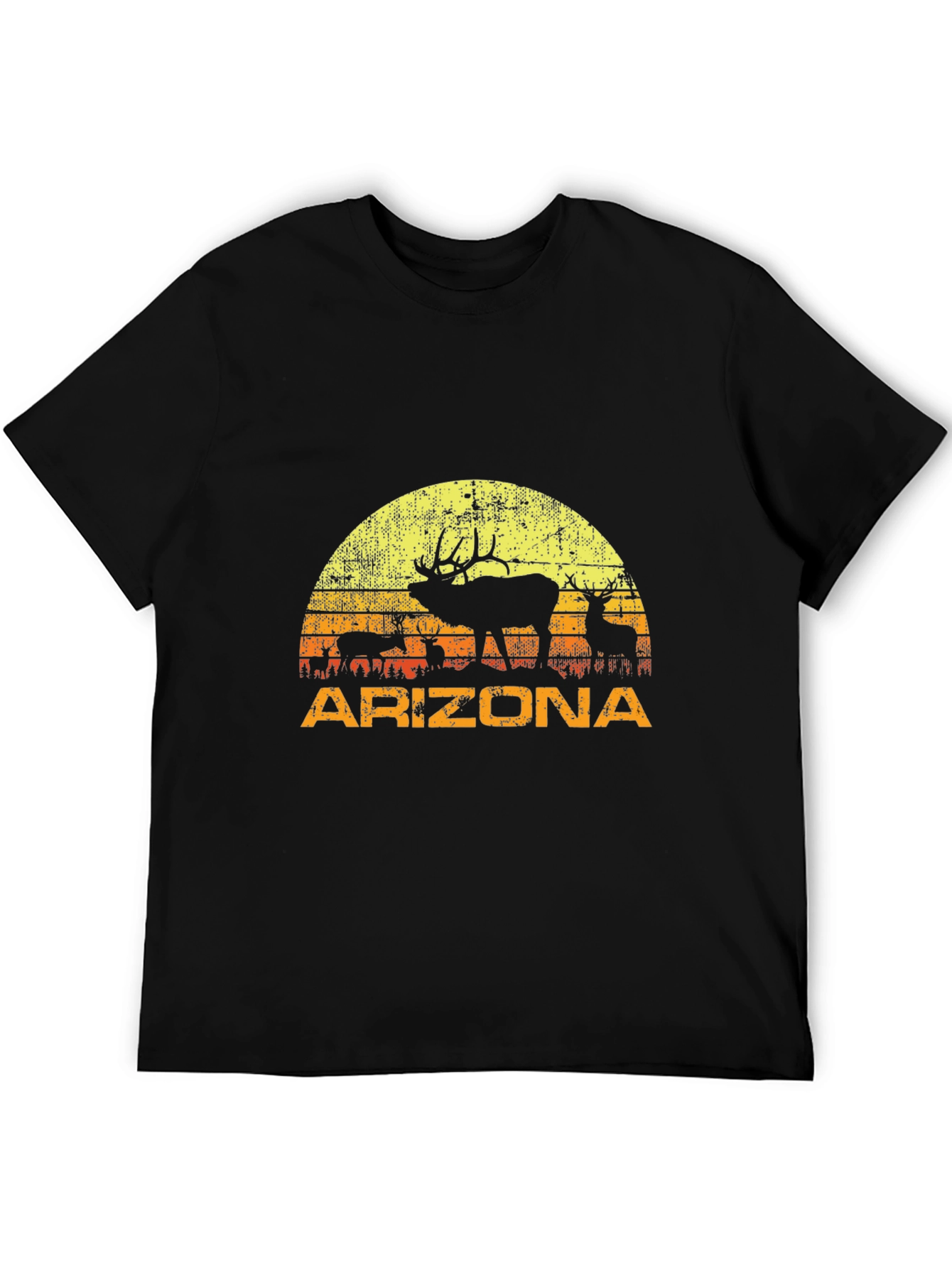 Arizona Sunset Elk Graphic Tee