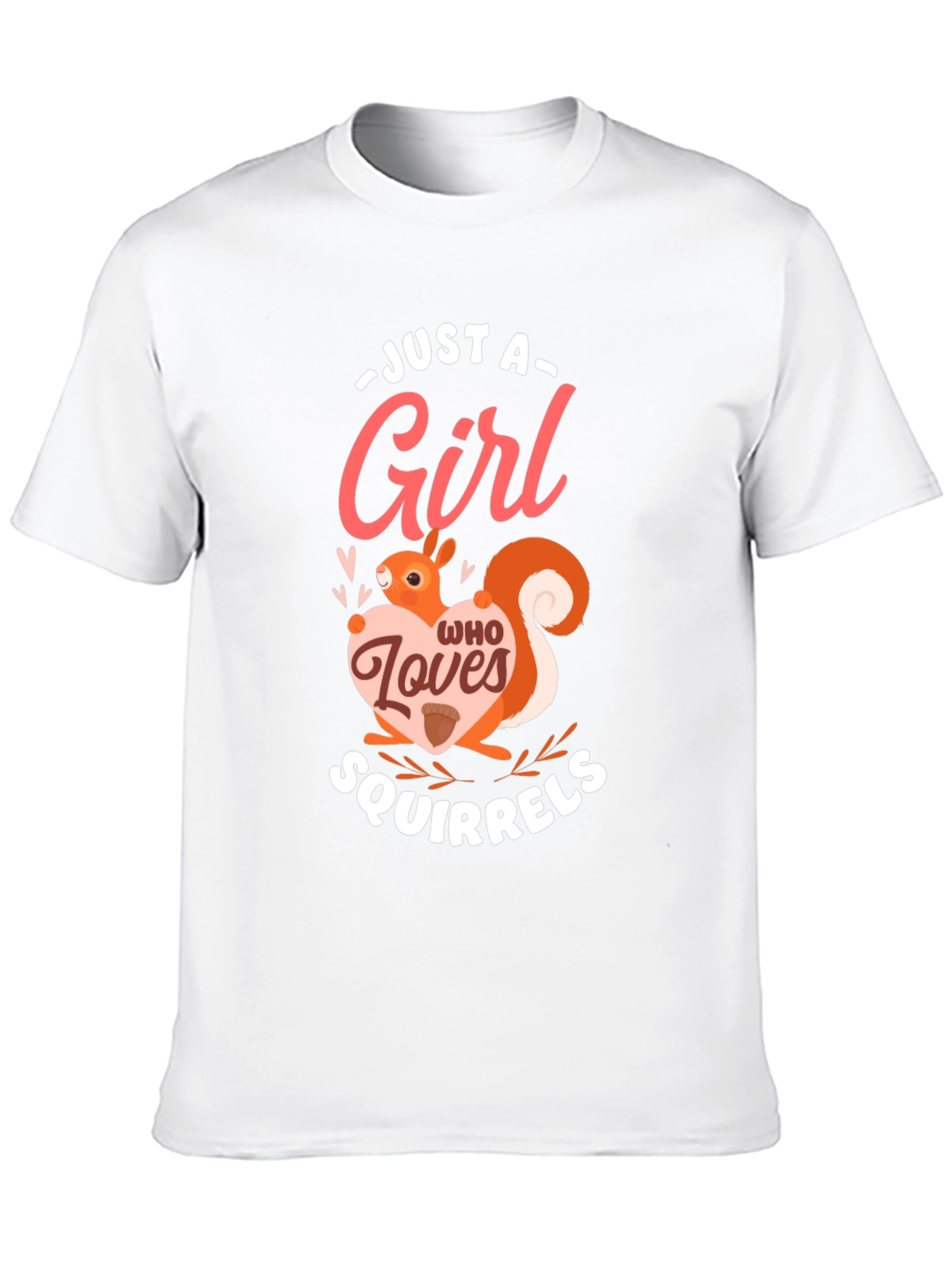 Squirrel Lover Womens Graphic Tee - Black