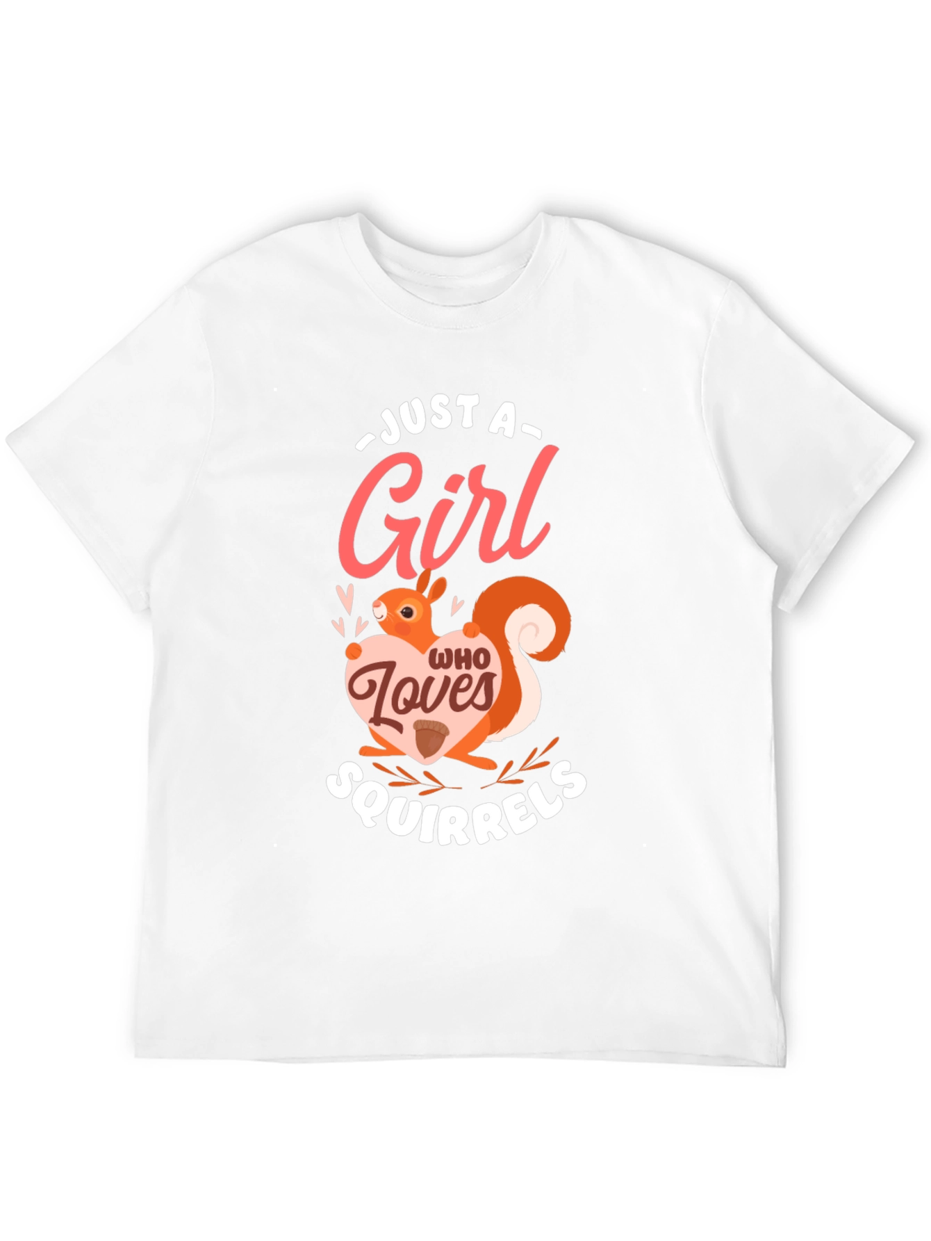 Squirrel Lover Womens Graphic Tee - Black