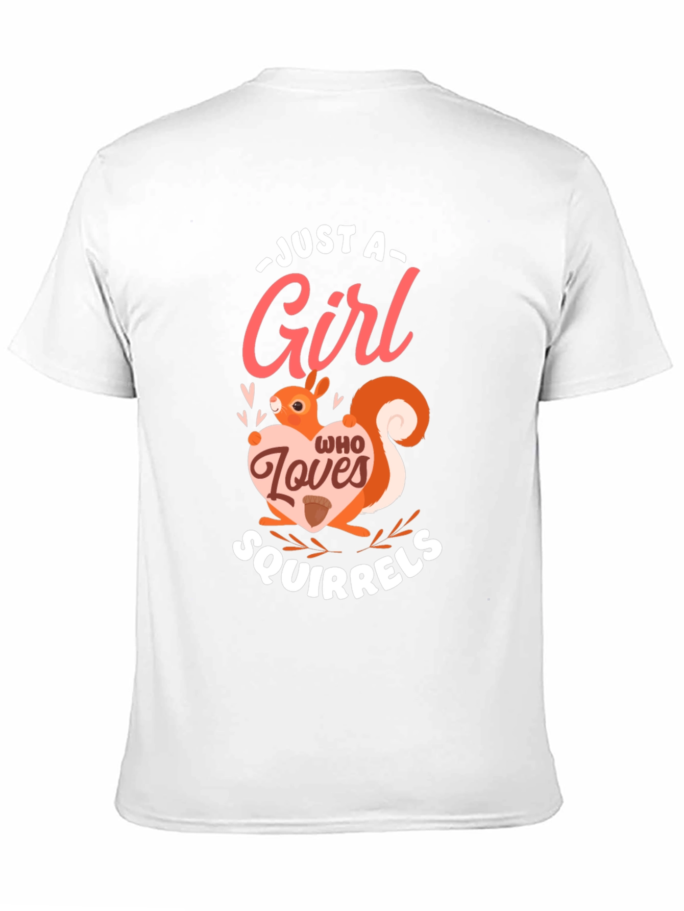 Squirrel Lover Womens Graphic Tee - Black