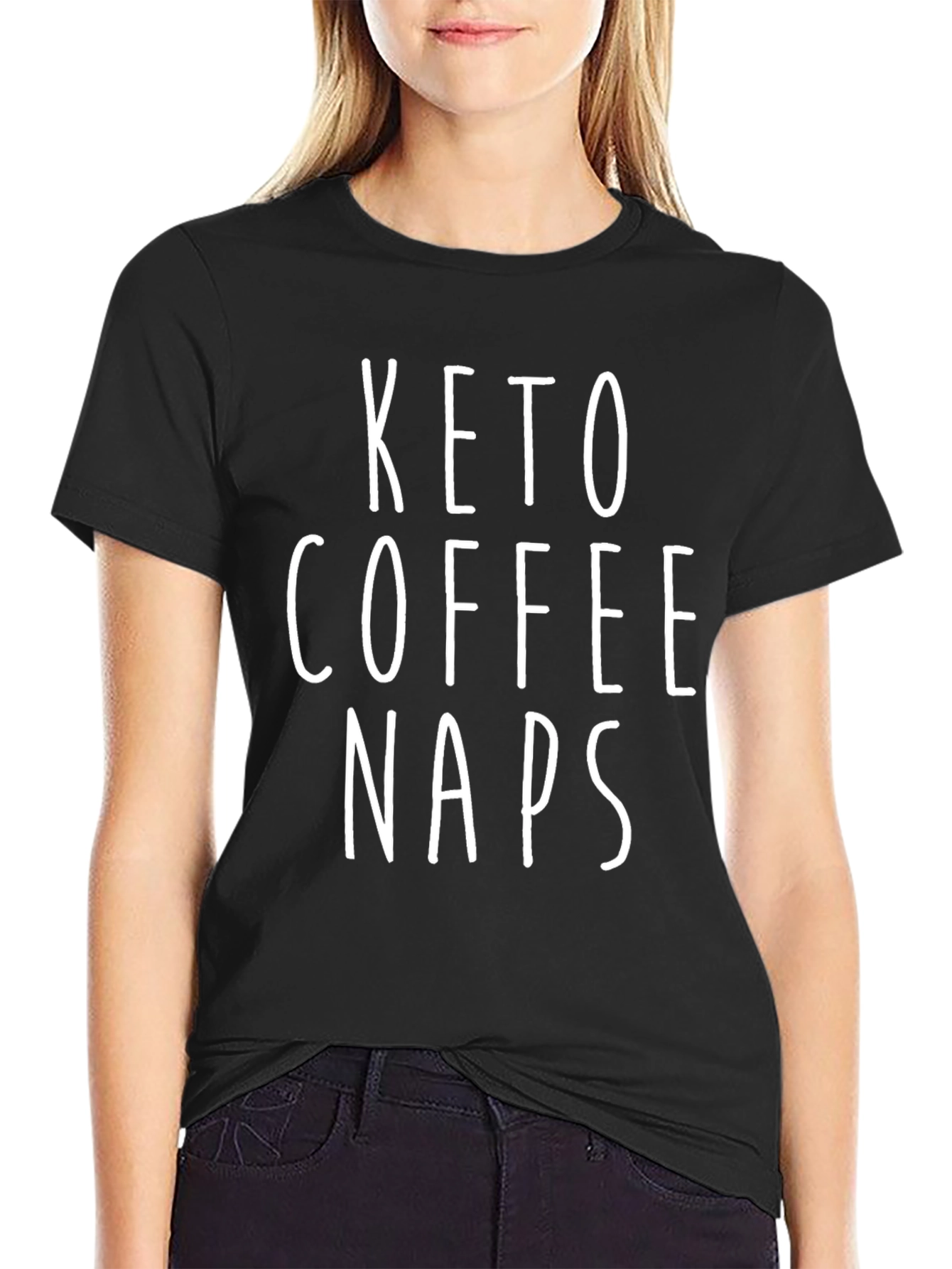 Keto Coffee Naps Graphic T-Shirt - Funny & Stylish