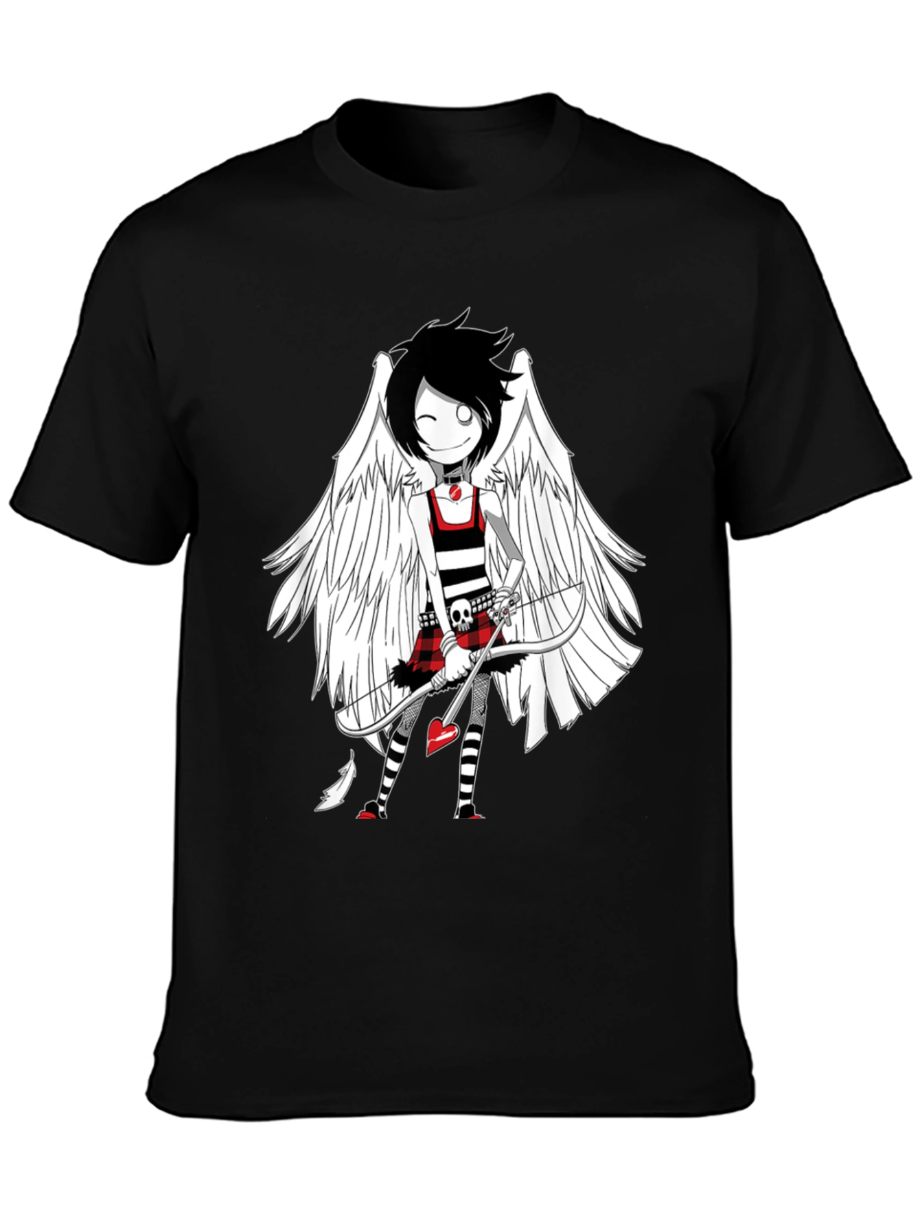 Emo Cupid T-Shirt - Unique Graphic Tee