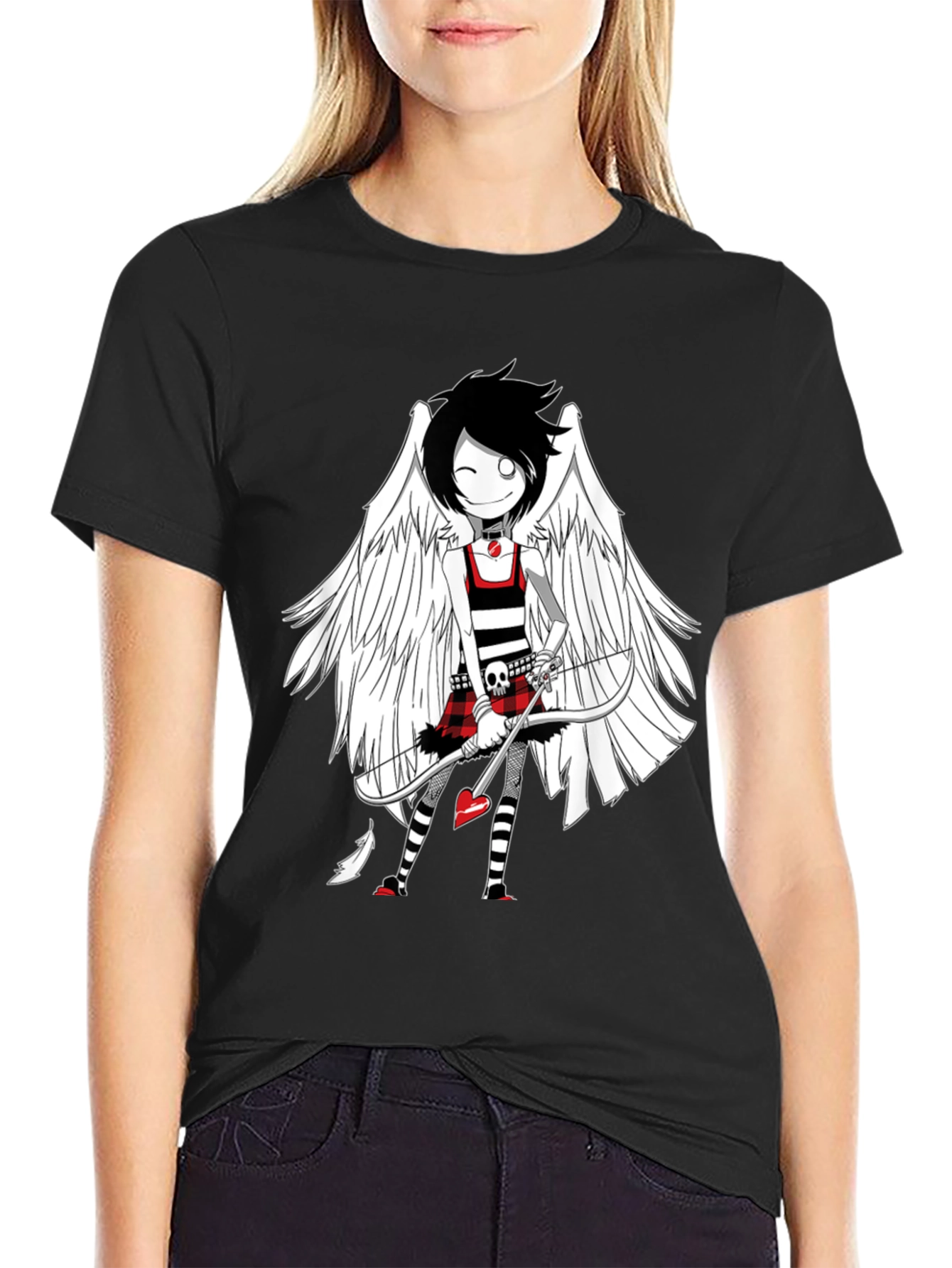 Emo Cupid T-Shirt - Unique Graphic Tee