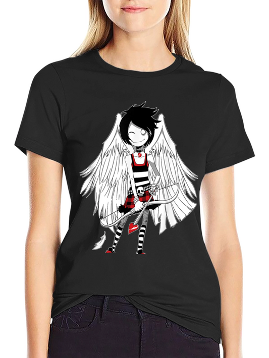 Emo Cupid T-Shirt - Unique Graphic Tee