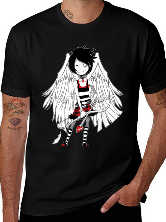 Emo Cupid T-Shirt - Unique Graphic Tee