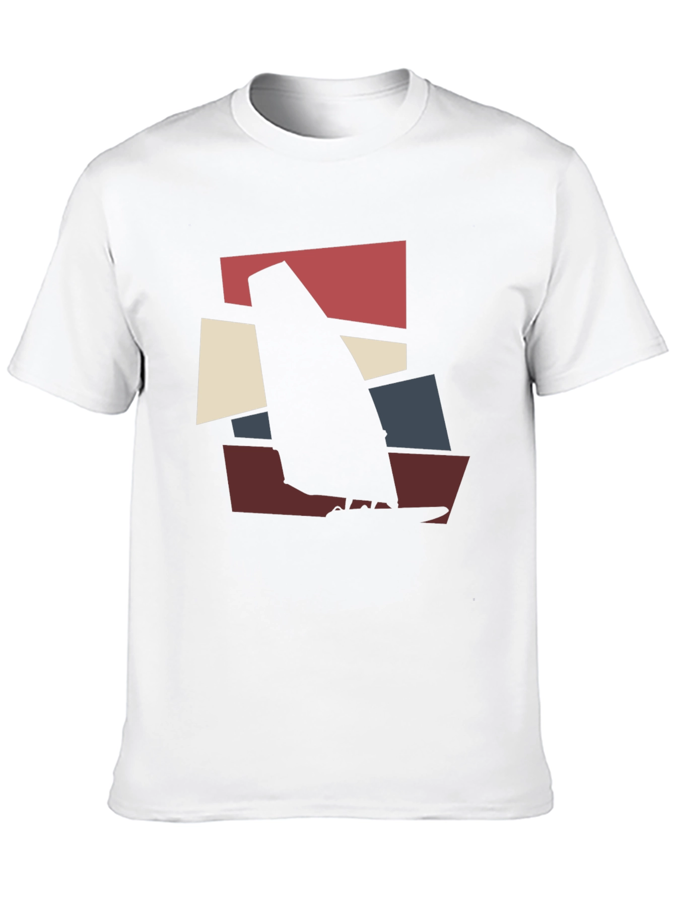 Modern Windsurfing Graphic Tee - Black