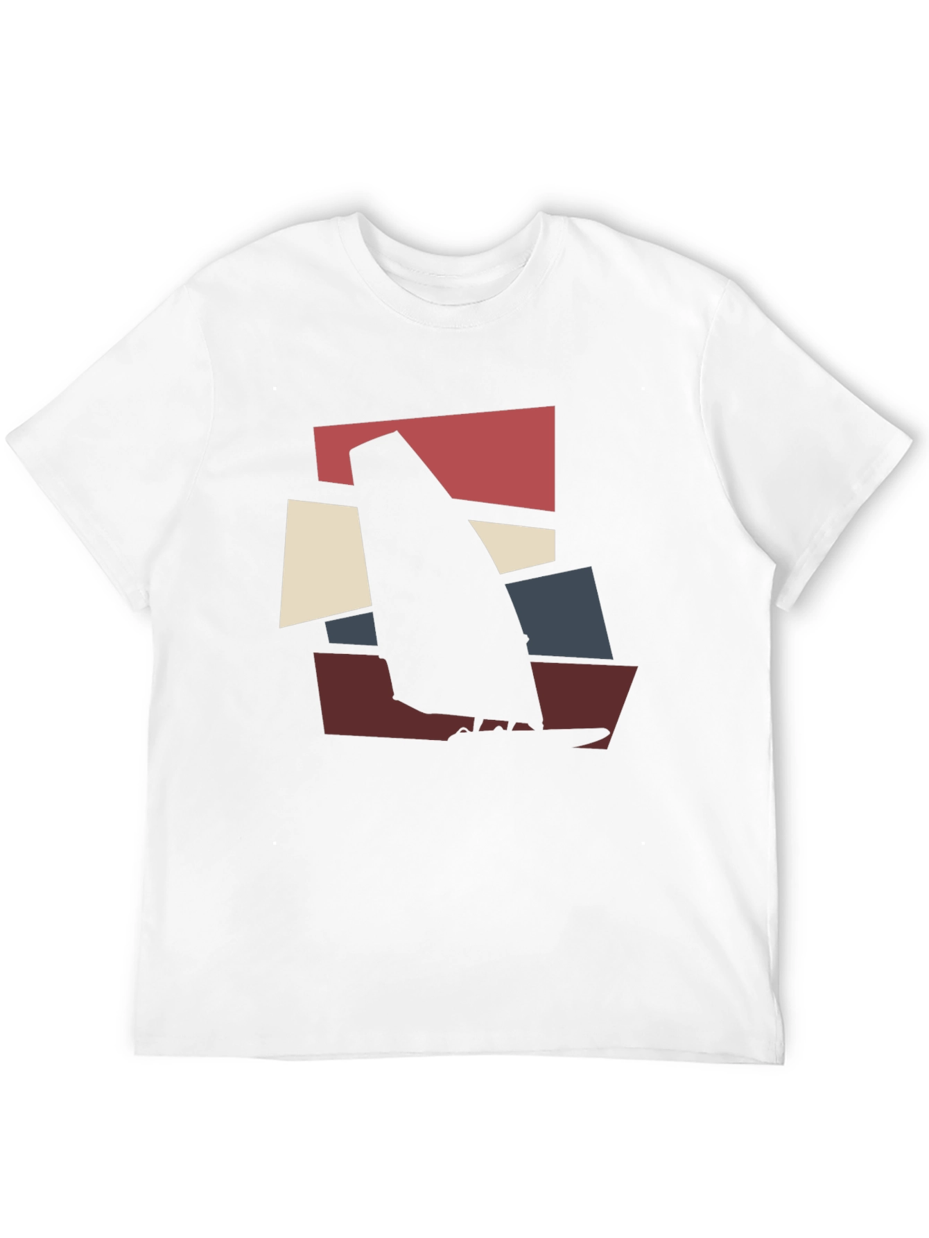 Modern Windsurfing Graphic Tee - Black