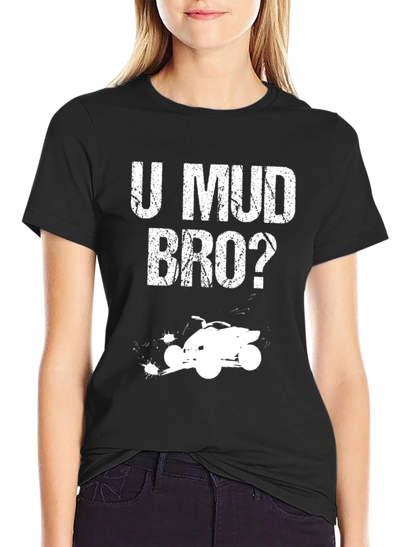 U Mud Bro? Black ATV T-Shirt
