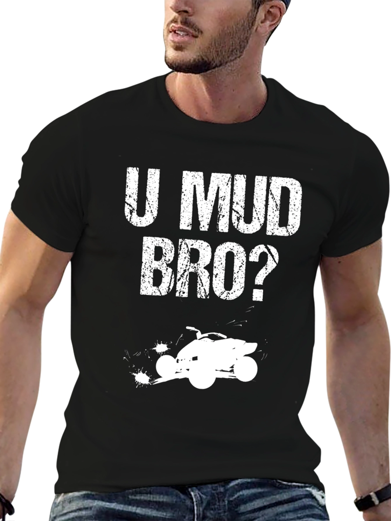 U Mud Bro? Black ATV T-Shirt