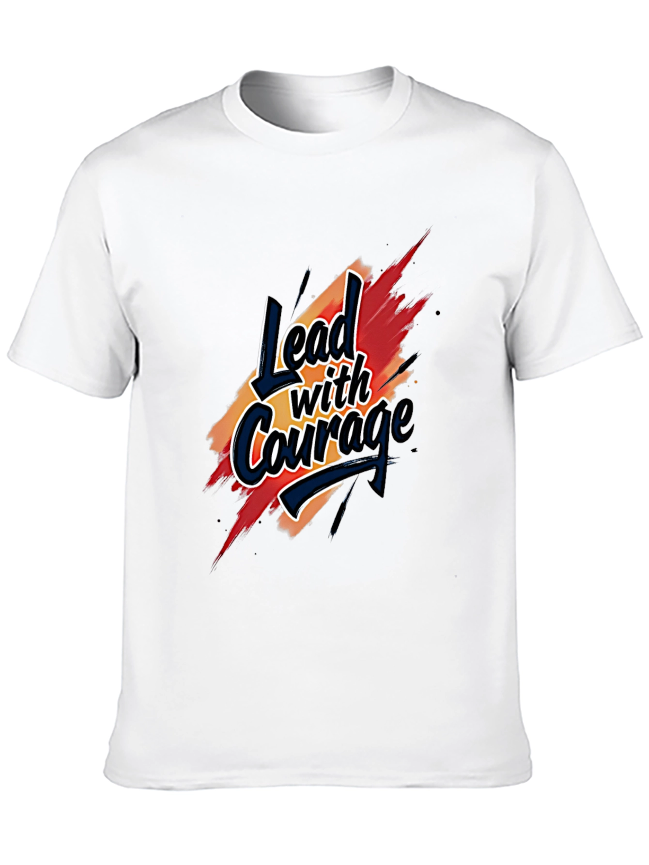 Lead with Courage T-Shirt - Bold Graphic Tee