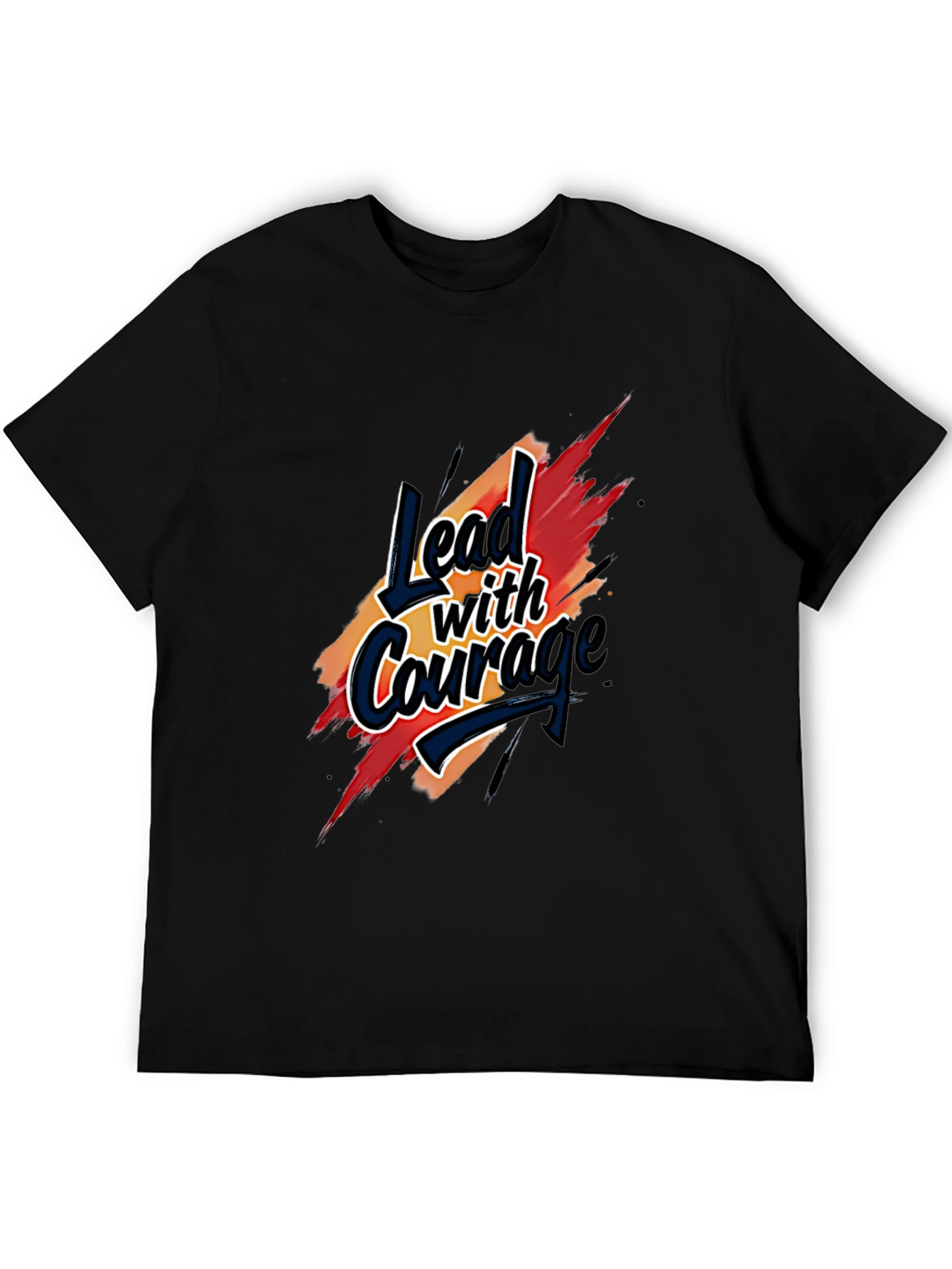 Lead with Courage T-Shirt - Bold Graphic Tee