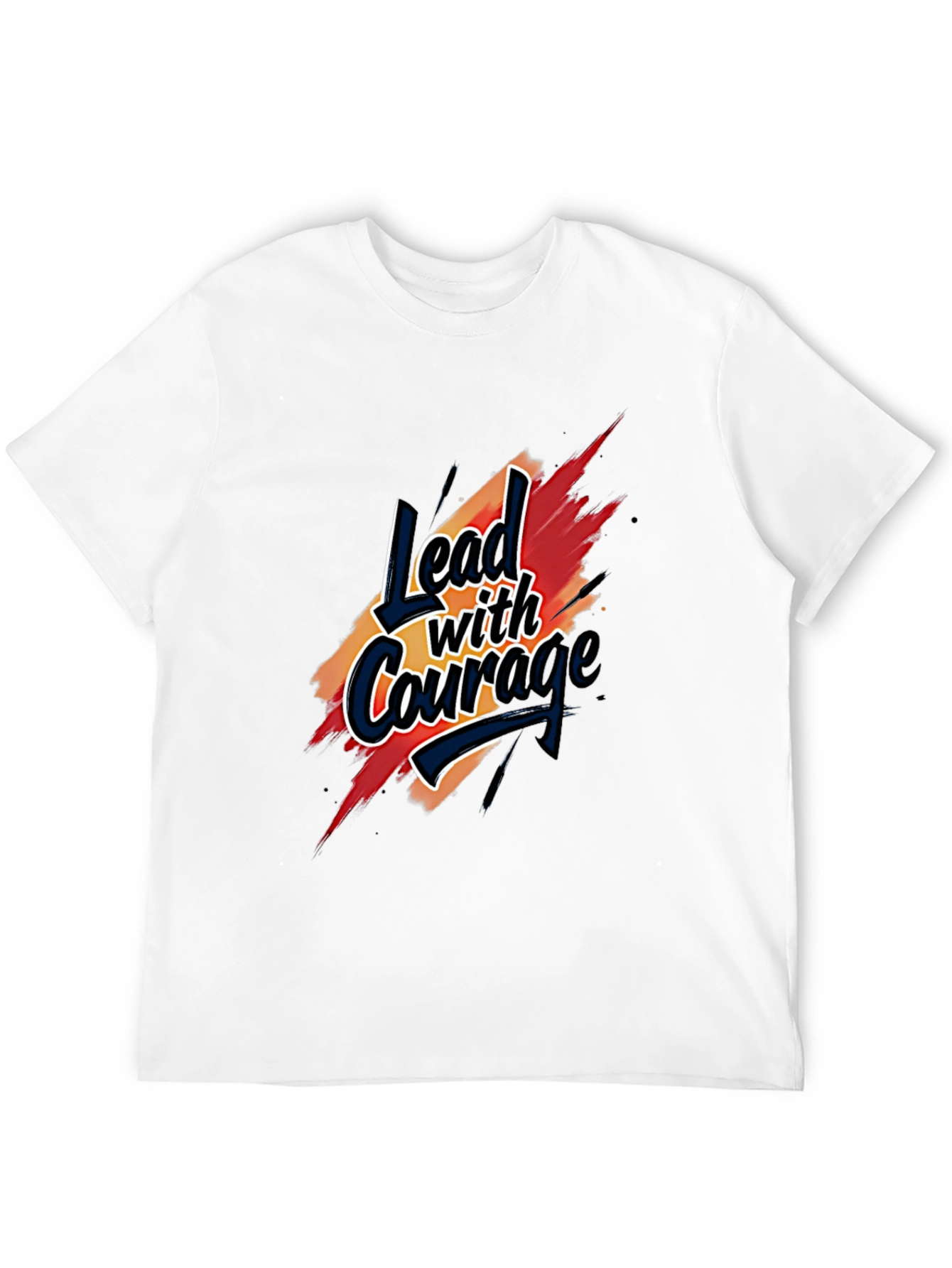 Lead with Courage T-Shirt - Bold Graphic Tee