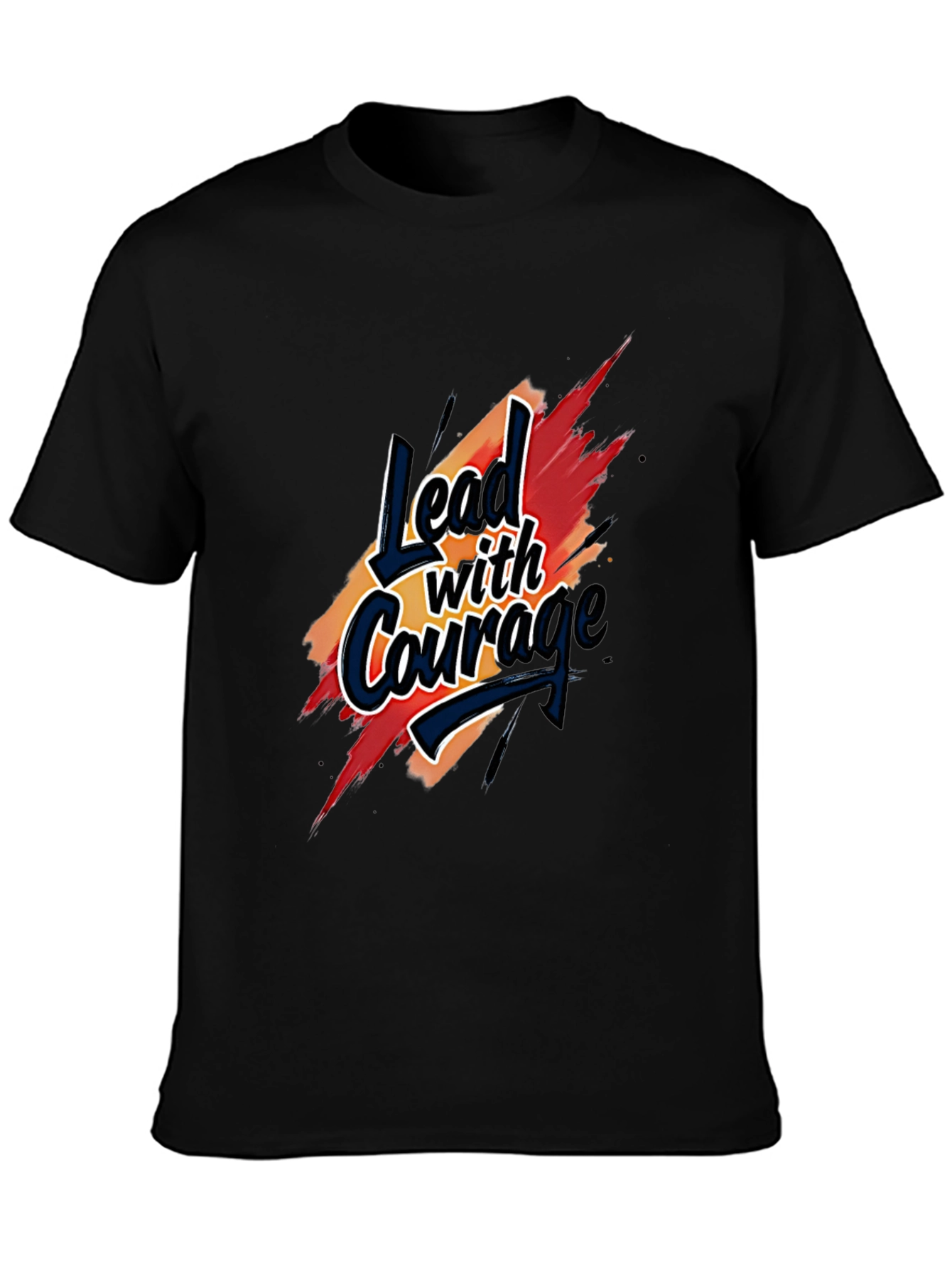 Lead with Courage T-Shirt - Bold Graphic Tee