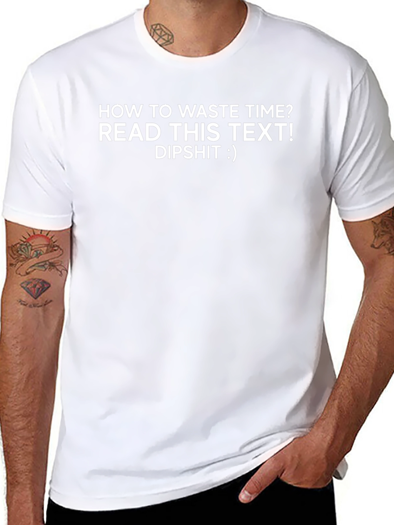 Humorous Waste Time Graphic Tee